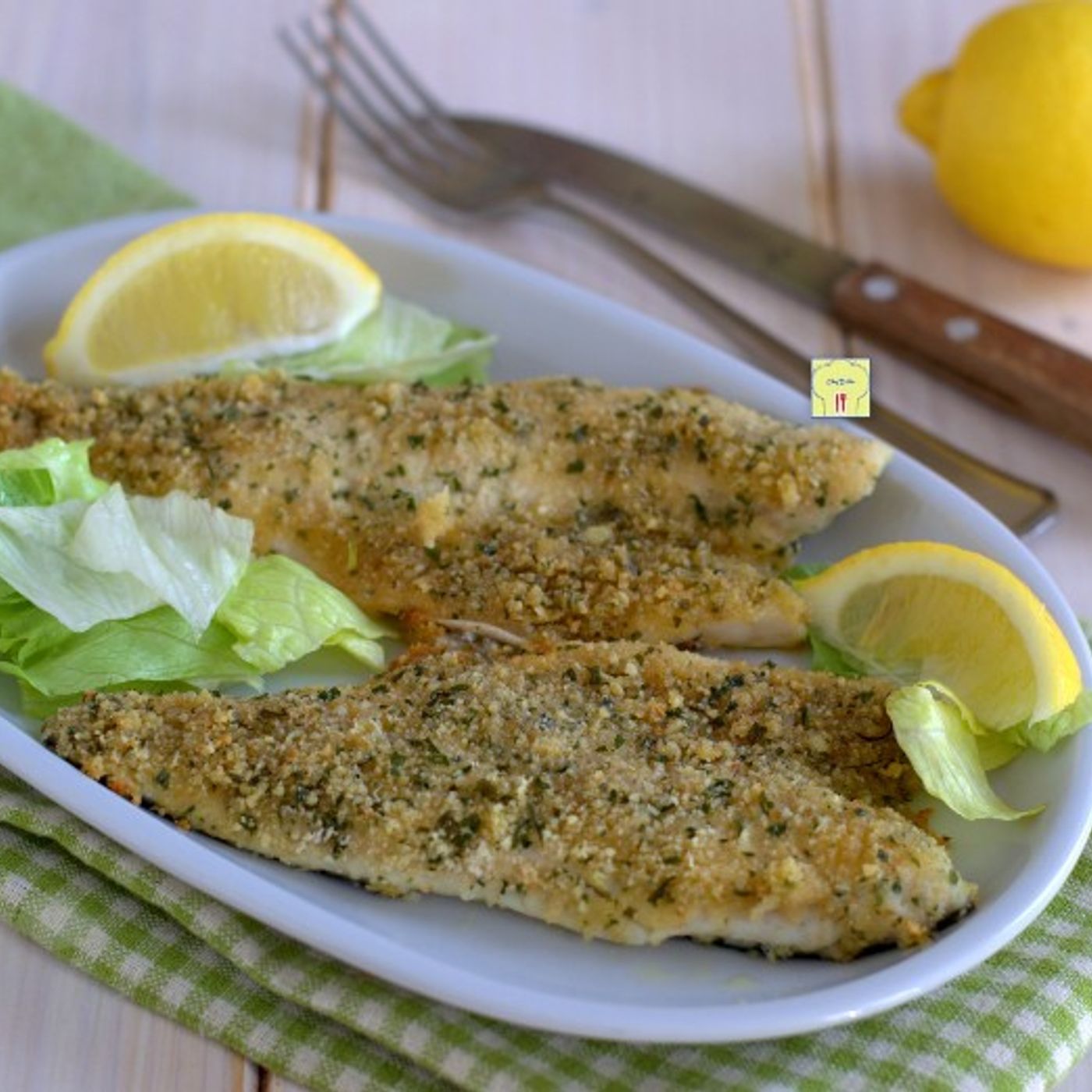 Filetti di branzino al forno