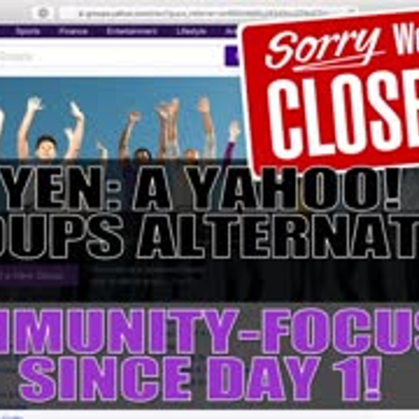 YEN YAHOO! Groups Alternative! - Closing Down Come to YEN.io!