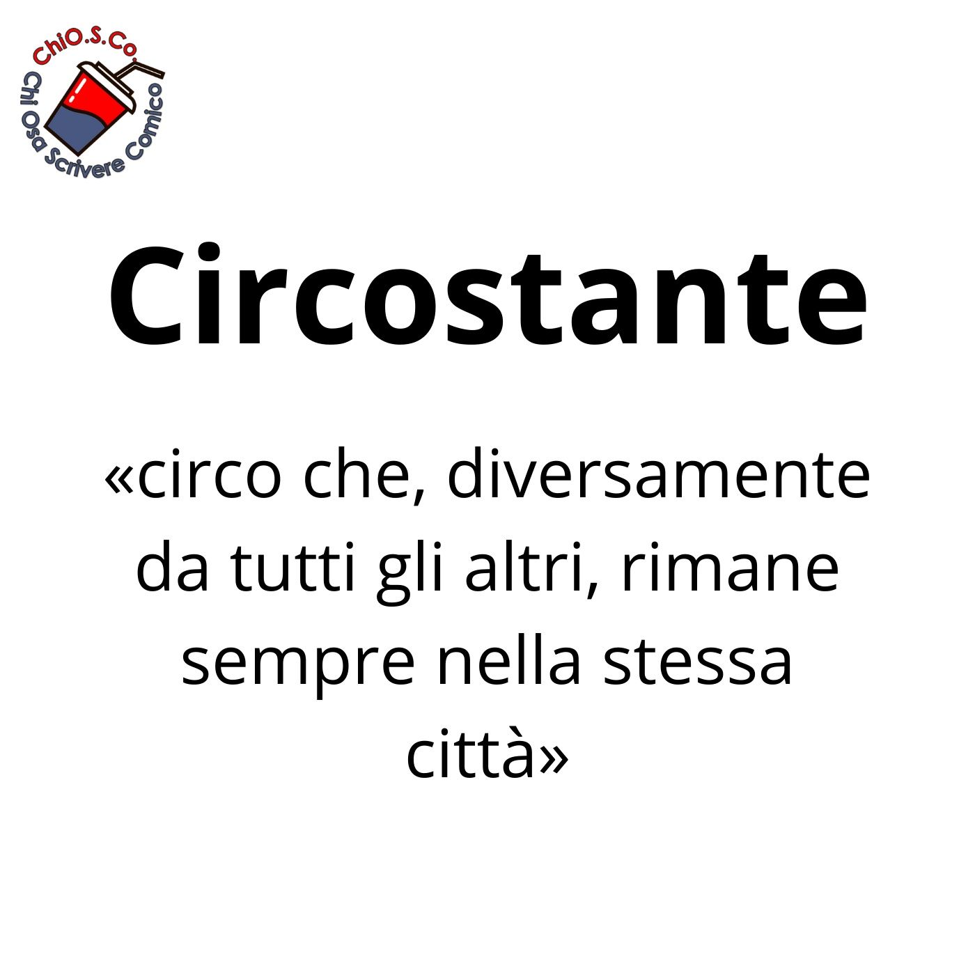 Chi Ora Scrivere Comico - ChiOSCO