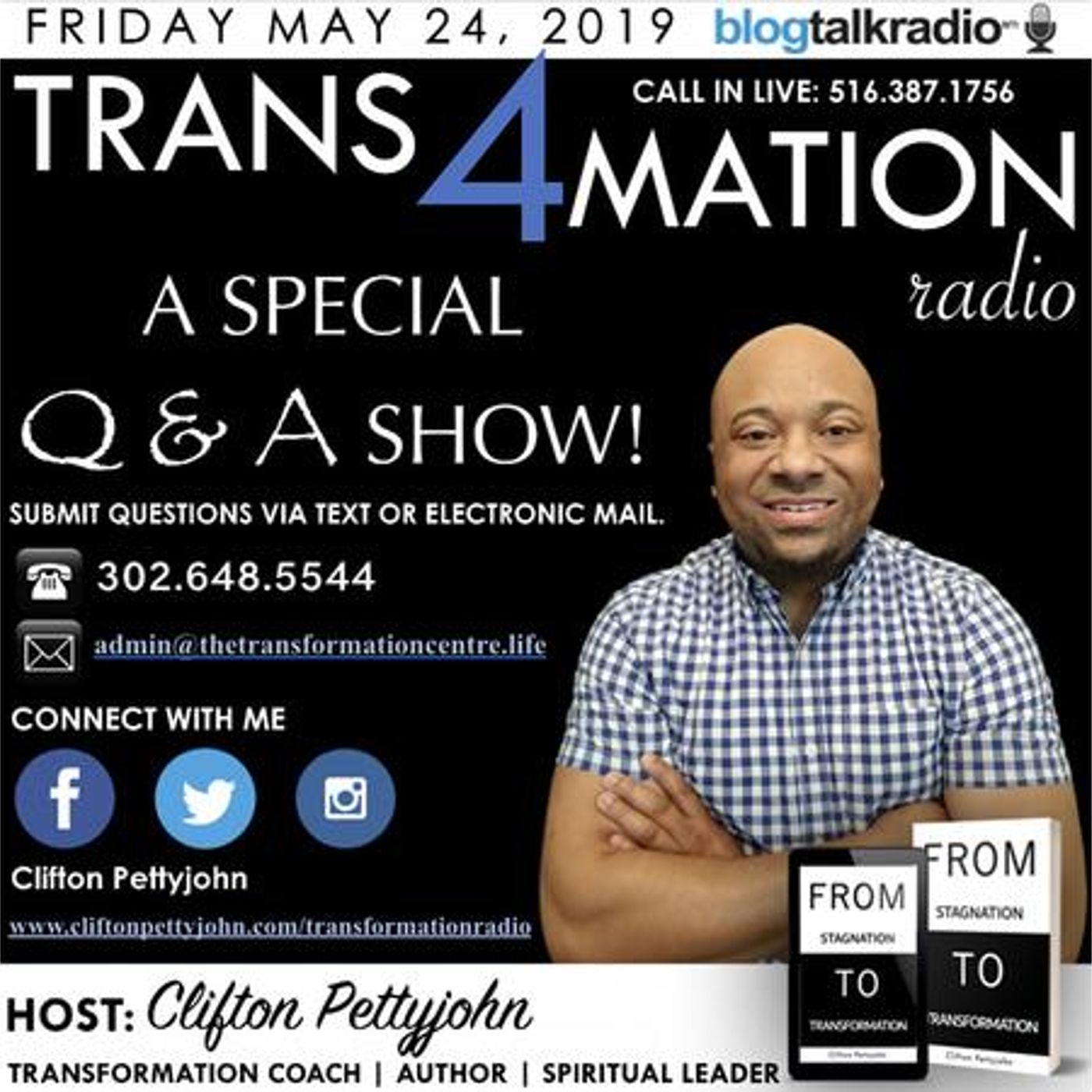 S1 E3: Q&A with the host of TRANS4MATION RADIO, Clifton Pettyjohn episode artwork