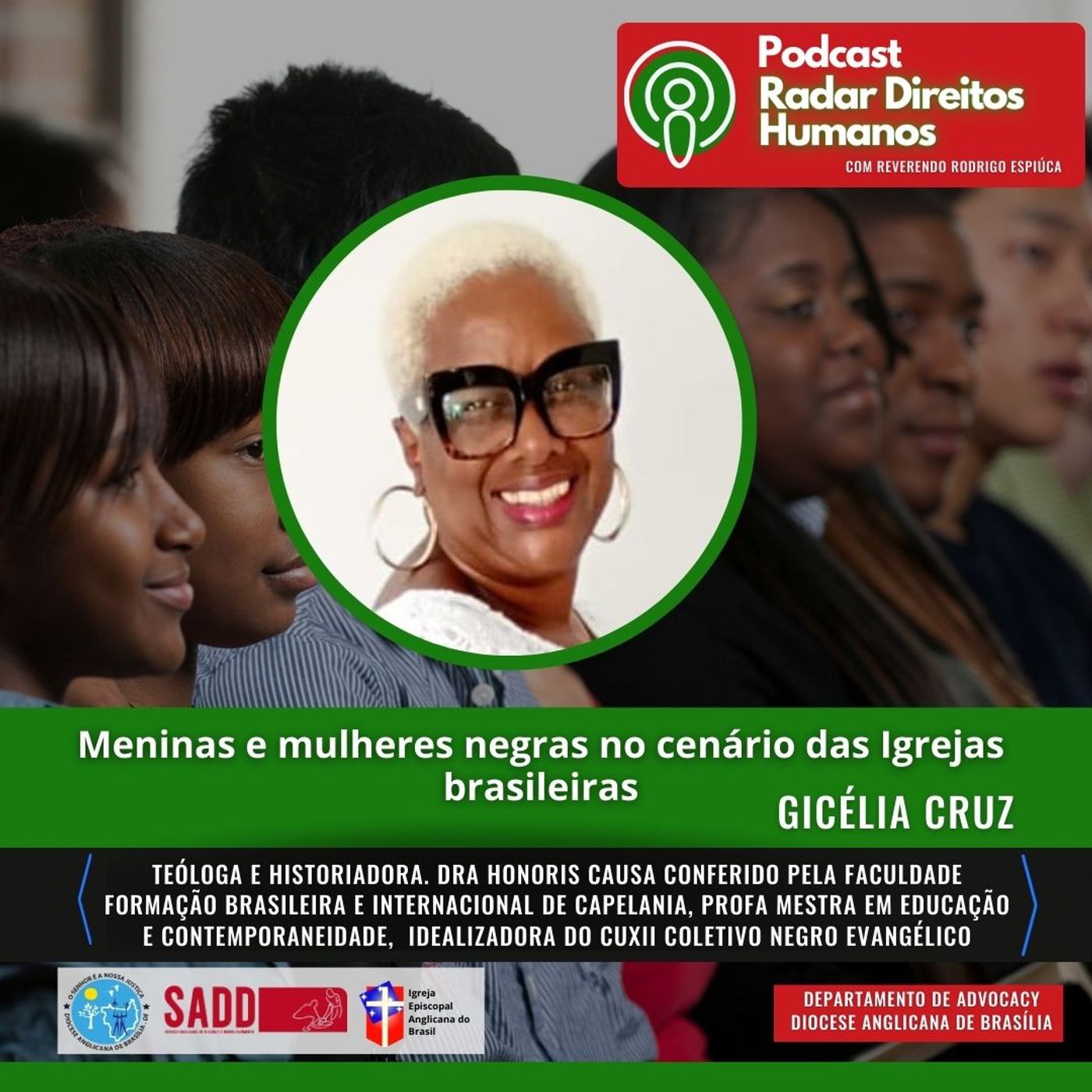 #049 - Meninas e mulheres negras no cenário das Igrejas brasileiras, Gicélia Cruz episode artwork