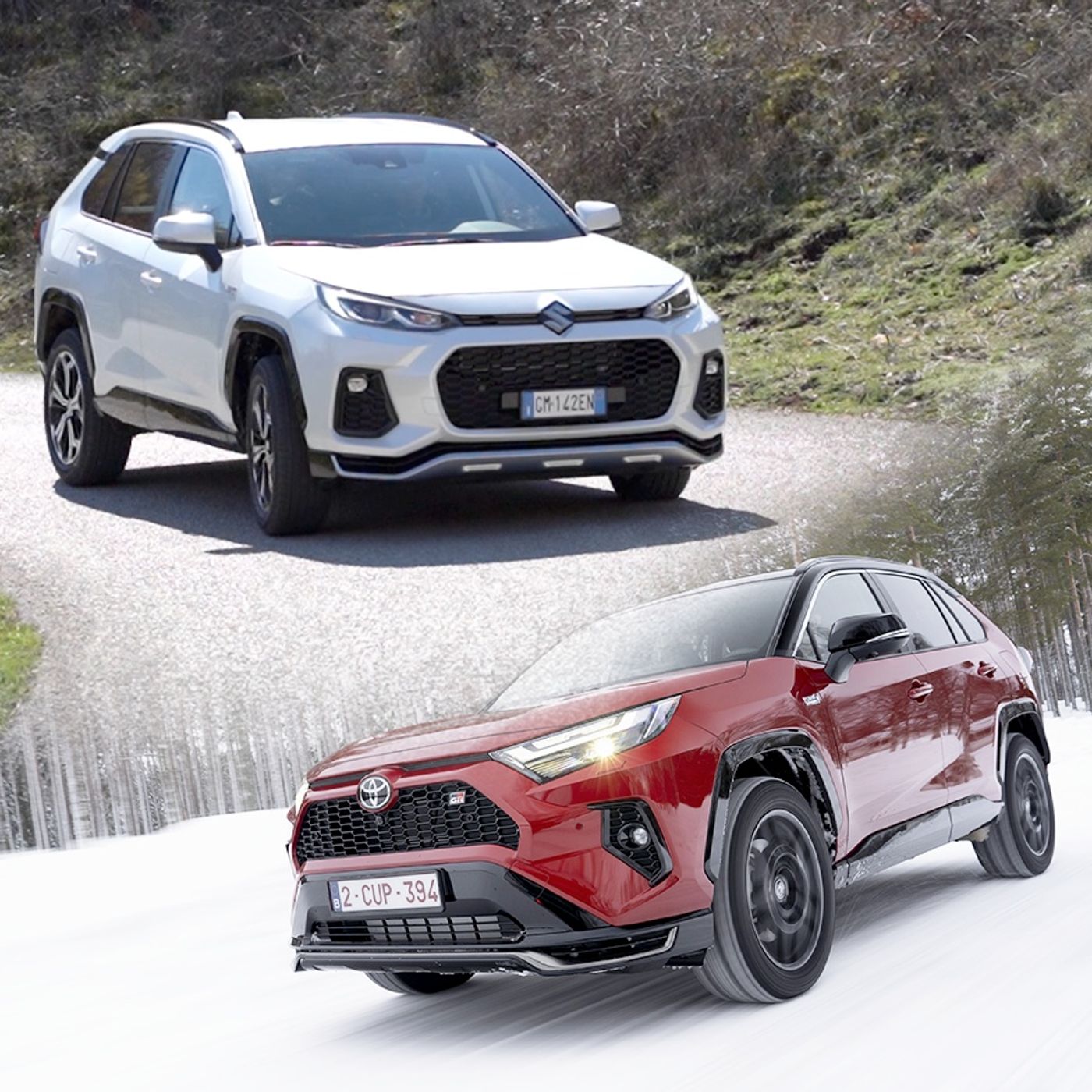 Suzuki Across Plug-In 4WD vs Toyota Rav4 GR Sport 2.5 PHEV AWD-i – Sfida alla spina episode artwork