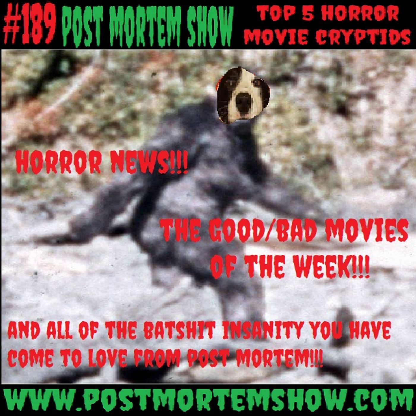 e189 - Golobubiff's Bogus Journey (Top 5 Horror Movie Cryptids) episode artwork