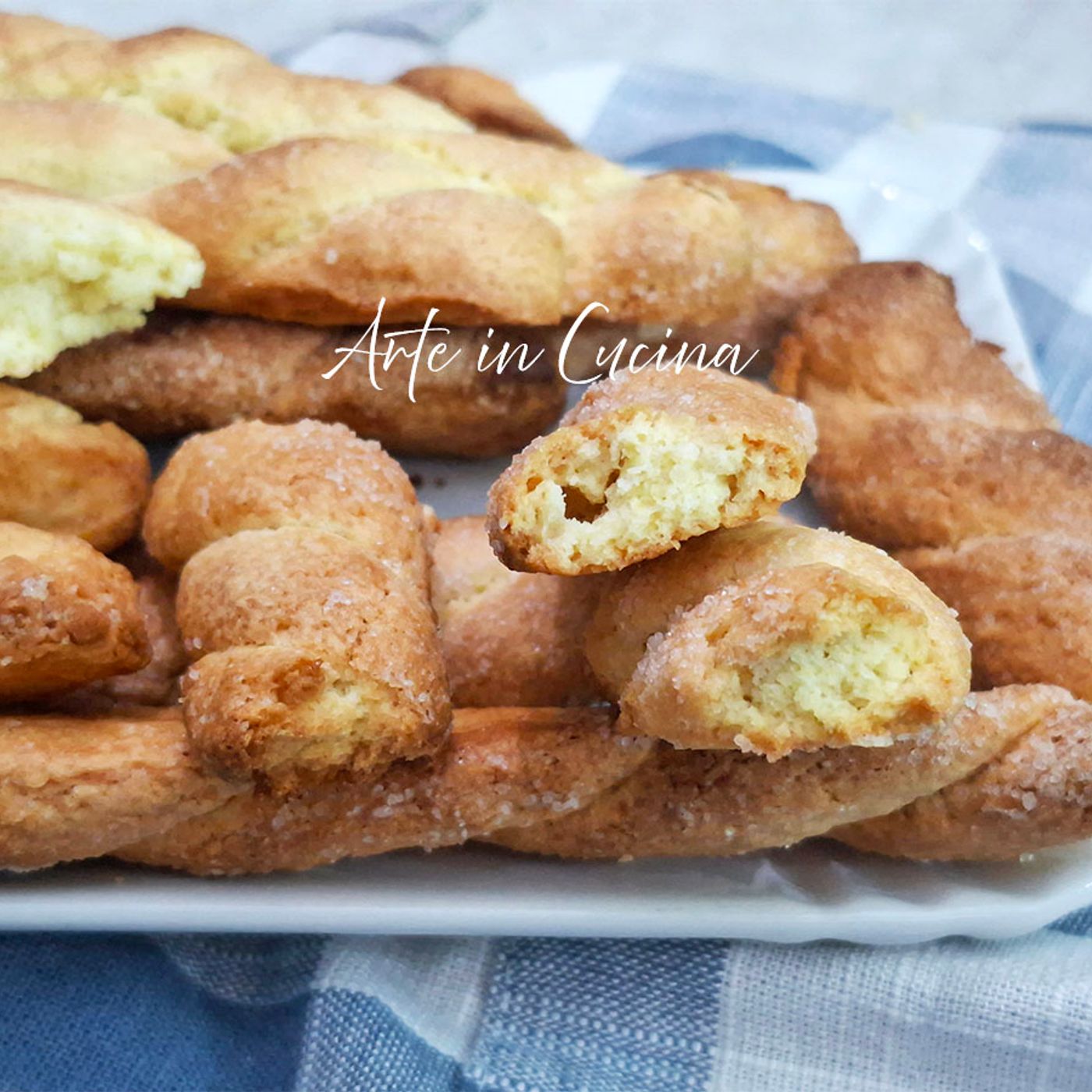 TRECCINE di FROLLA all'arancia
