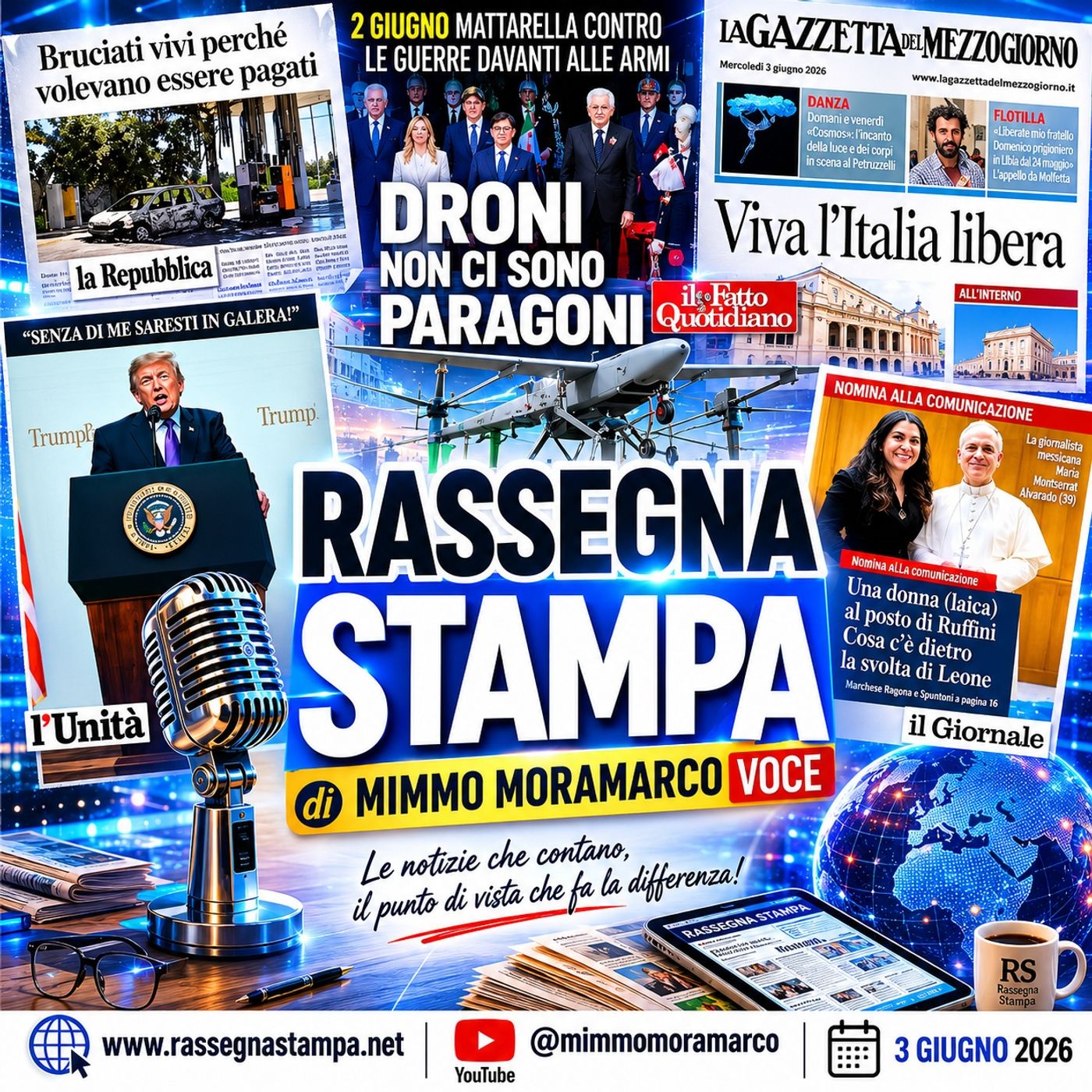Rassegna stampa del 3 giugno 2026 episode artwork