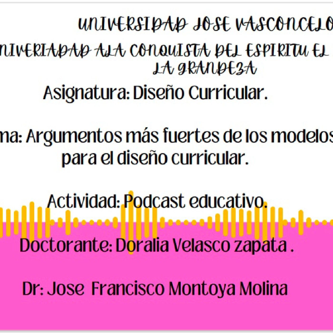 El podcast de Doralia Velasco Zapata