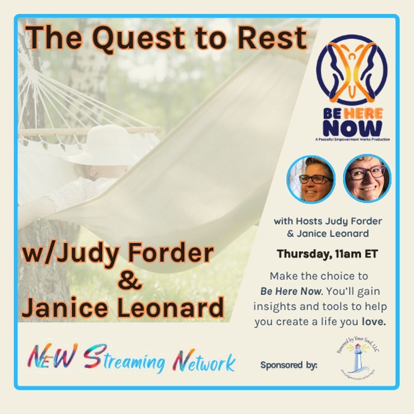 The Quest to Rest with Hosts Judy Forder & Janice Leonard