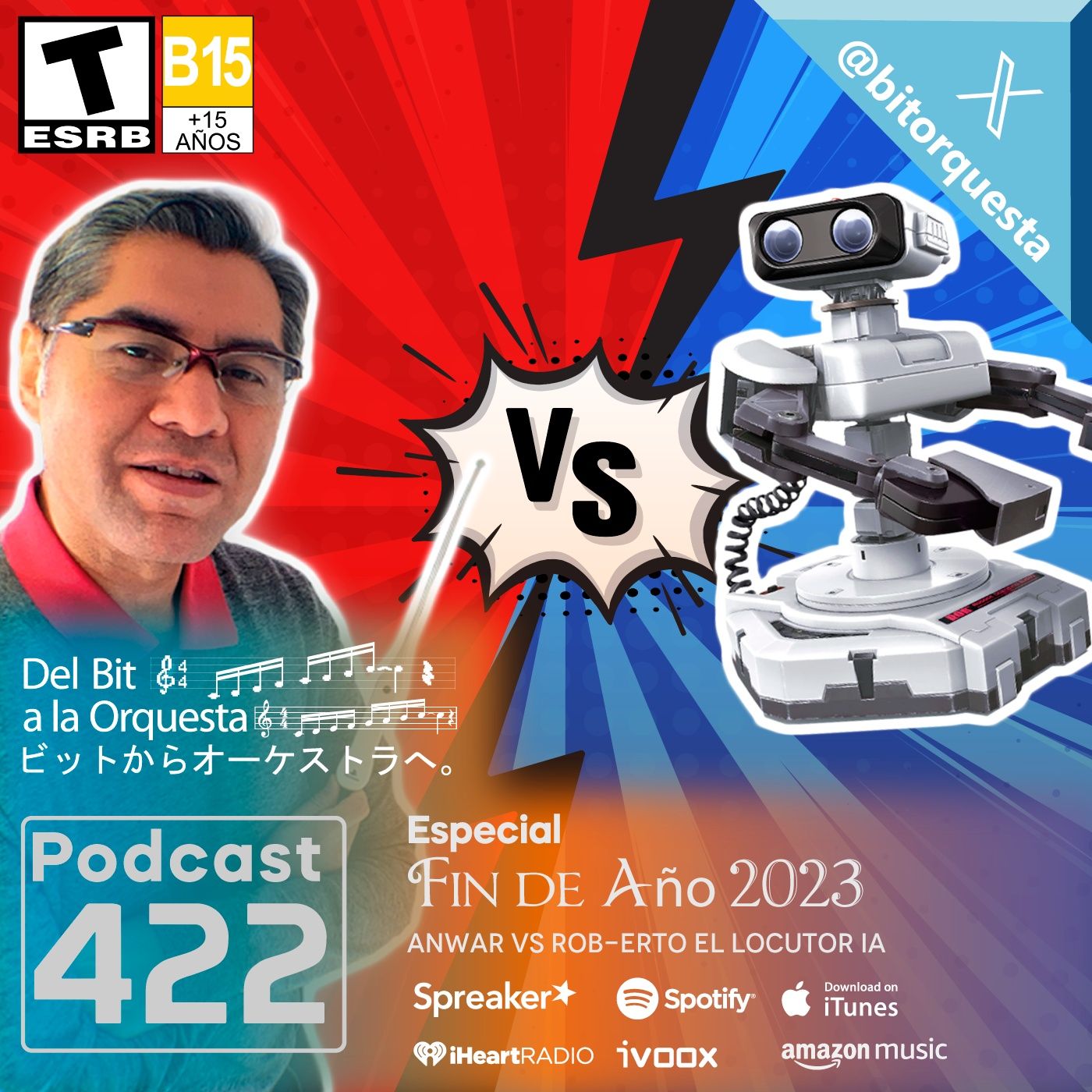 422 - Especial Fin de año 2023, Anwar Vs. R.O.B.-erto episode artwork