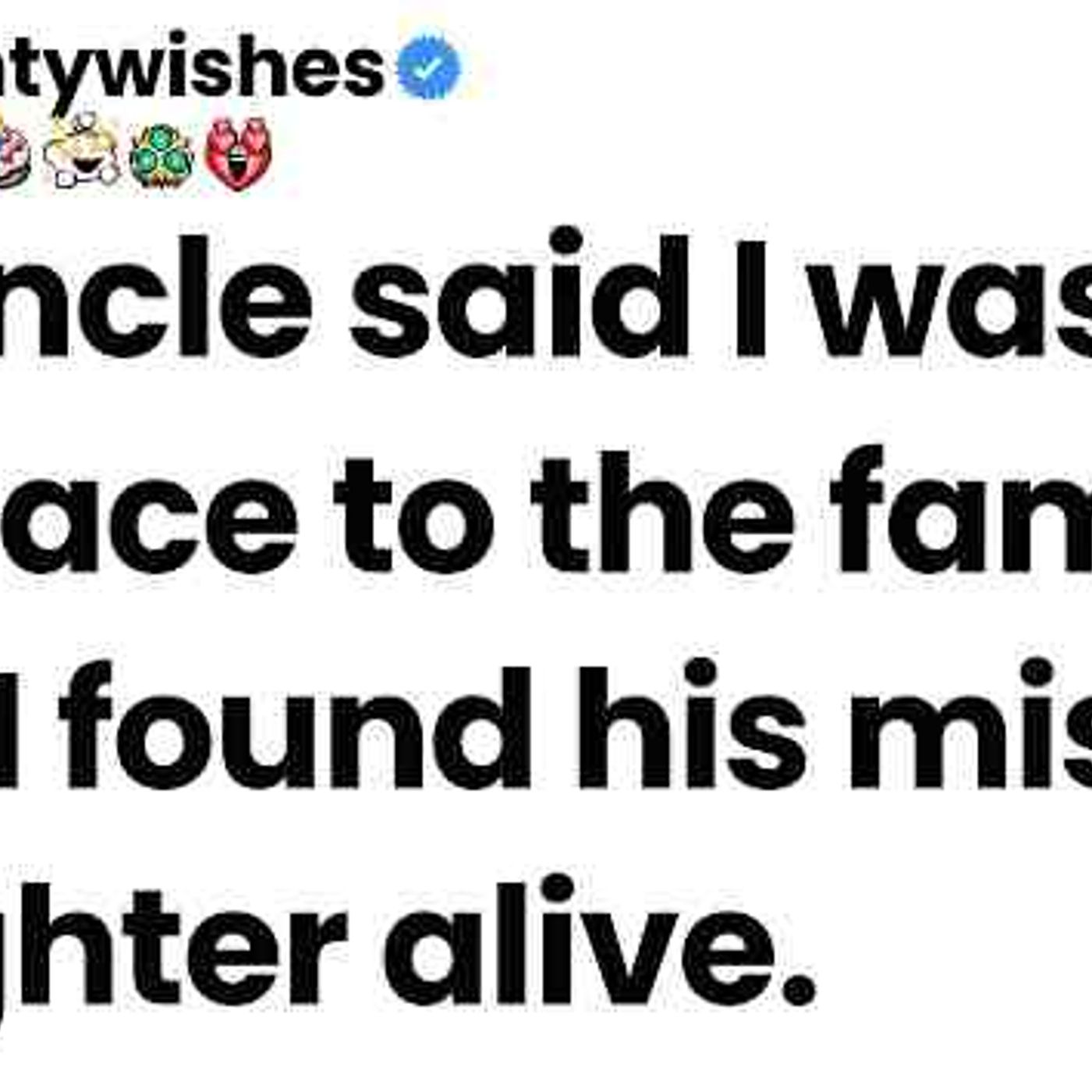 My uncle said I was a disgrace to the family until I found his missing daughter alive episode artwork