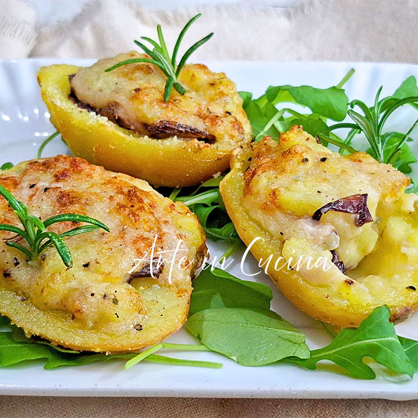PATATE RIPIENE di GORGONZOLA e parmigiano