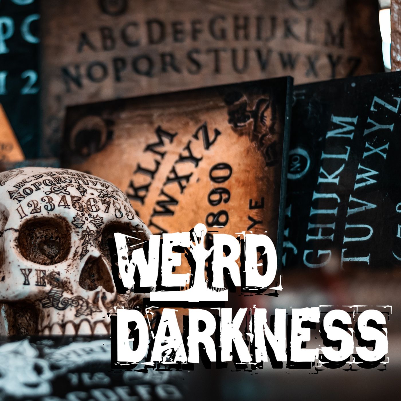 cover of episode “HOW DANGEROUS IS THE OUIJA BOARD?” and More True Macabre Stories! #WeirdDarkness