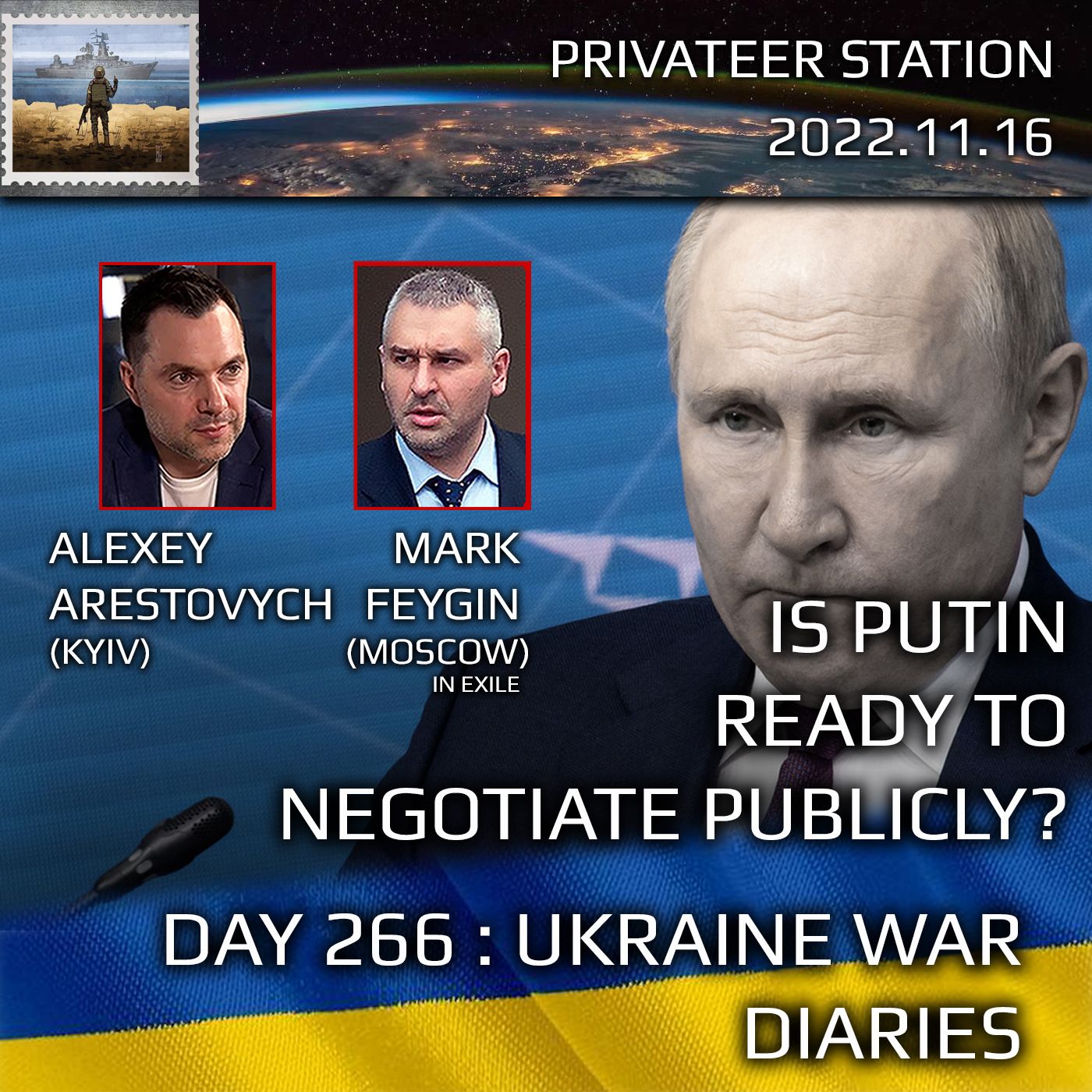 cover of episode War Day 266: Ukraine War Chronicles with Alexey Arestovych & Mark Feygin