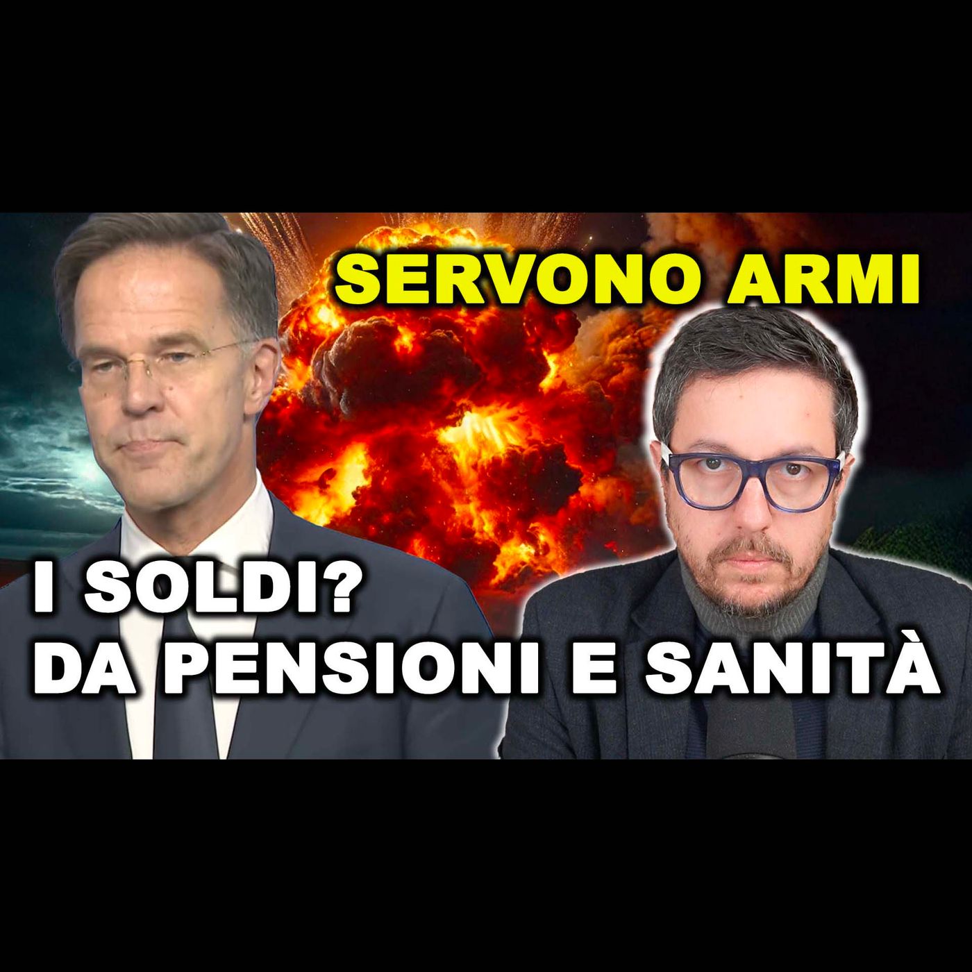 RUTTE: Per le ARMI prendiamo i soldi con TAGLI a PENSIONI e SANITÀ