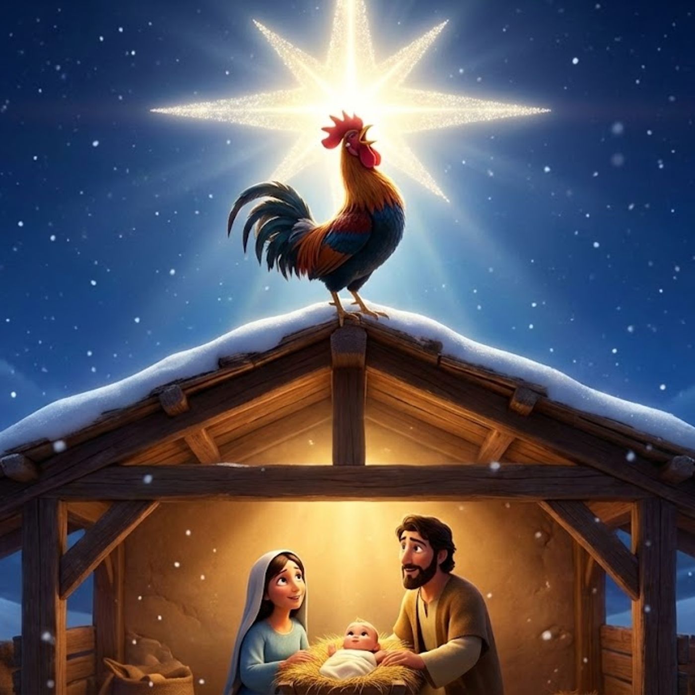 El Gallo de Belén y el Origen de la Misa del Gallo: Cuento de Navidad 🐓🌟
