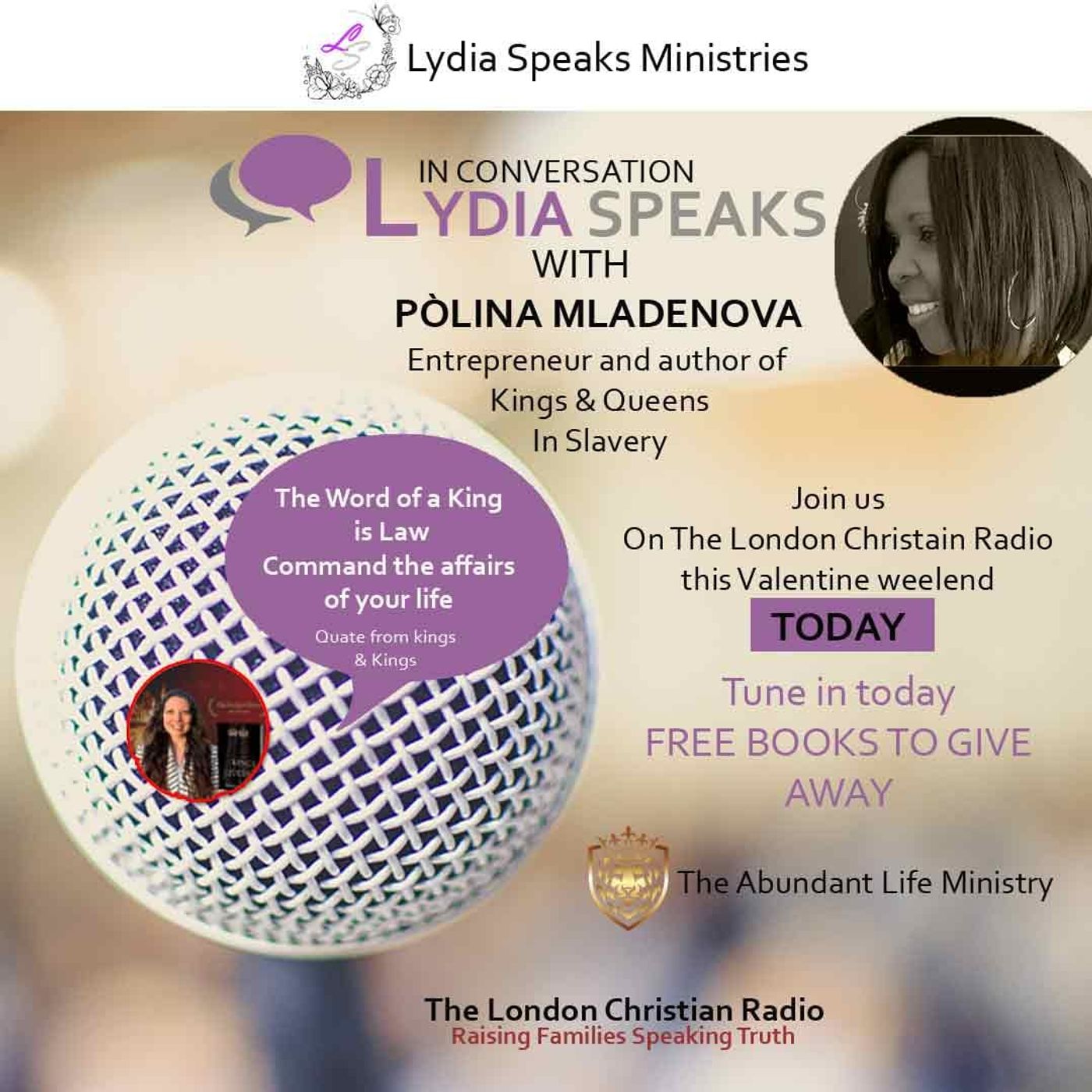 Lydia chats with Polina Mladenova , Abundant Life Ministry episode artwork