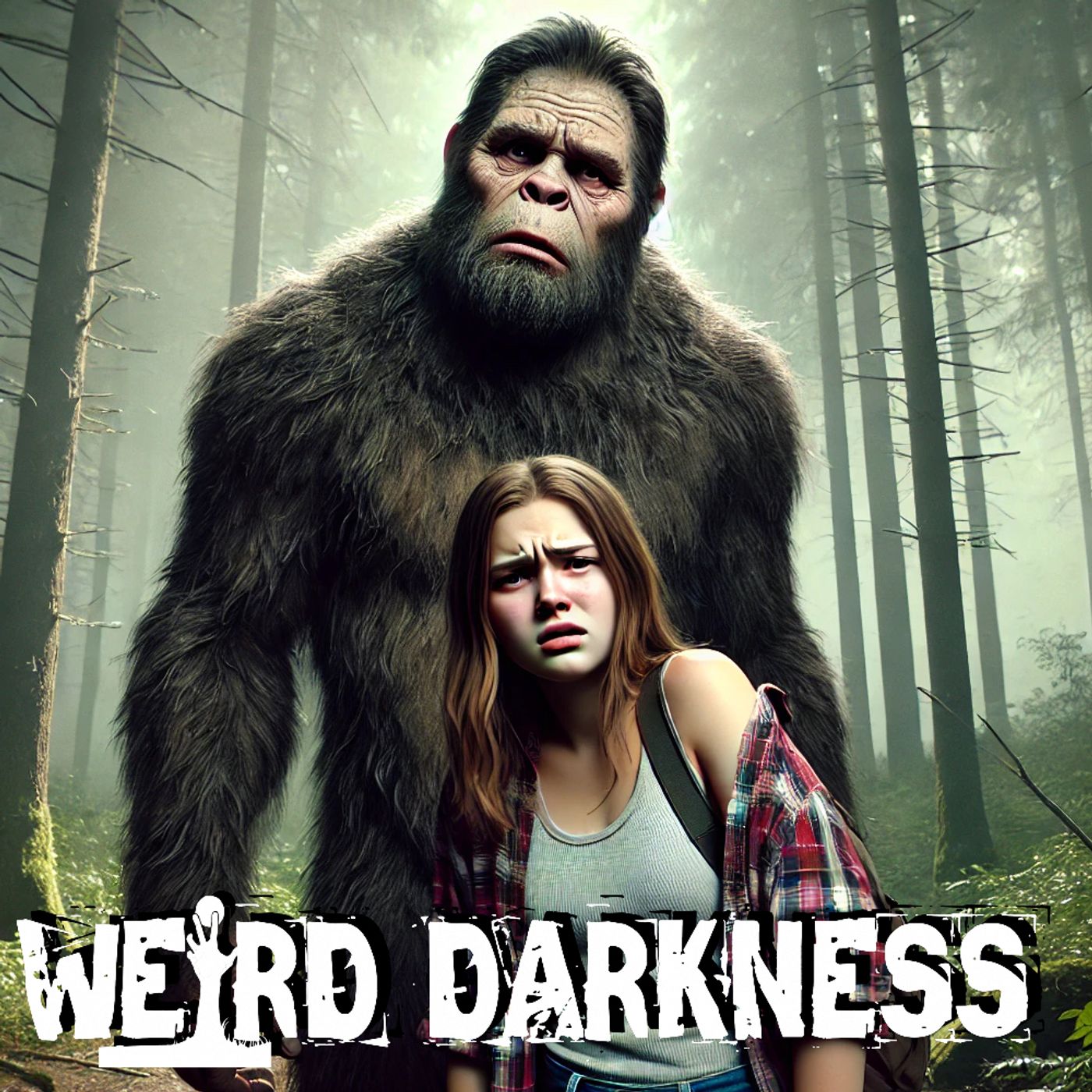 cover of episode “SHE WAS KIDNAPPED BY BIGFOOT?” Plus More Creepy And Disturbing True Stories! #WeirdDarkness