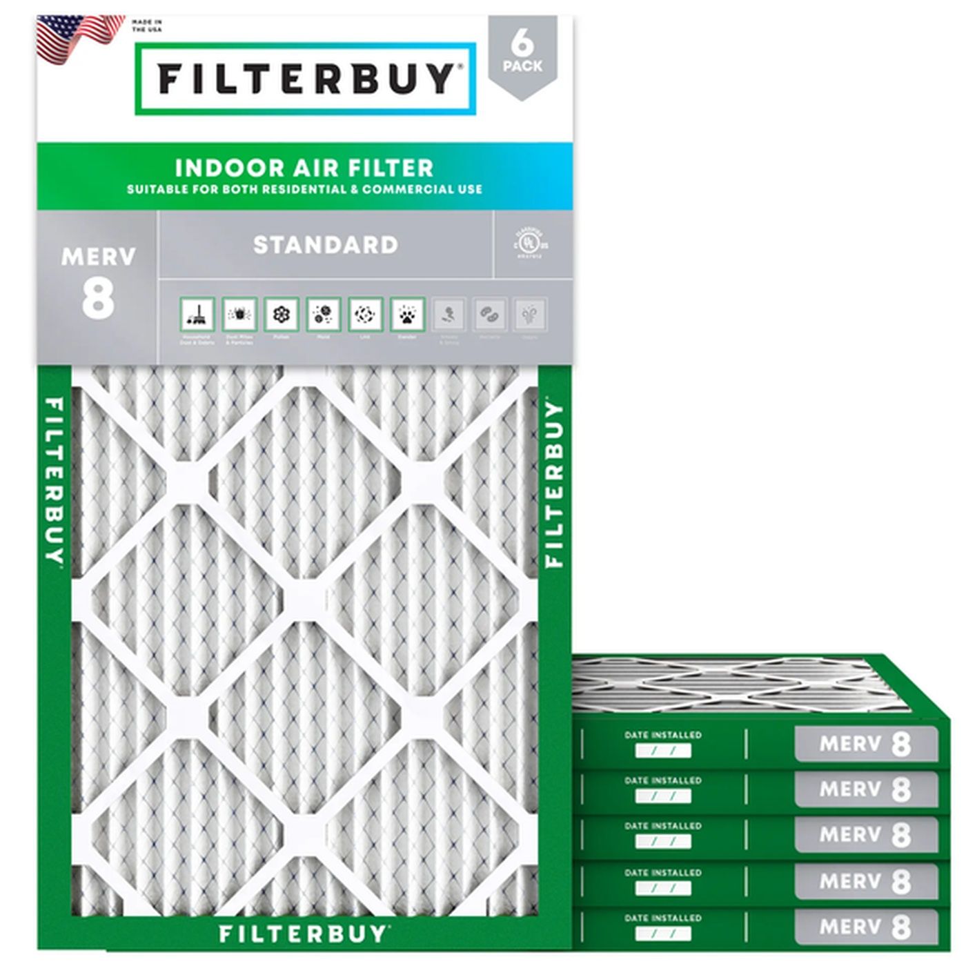 Best 13x21x1 MERV 8 Furnace & HVAC Air Conditioner Filters