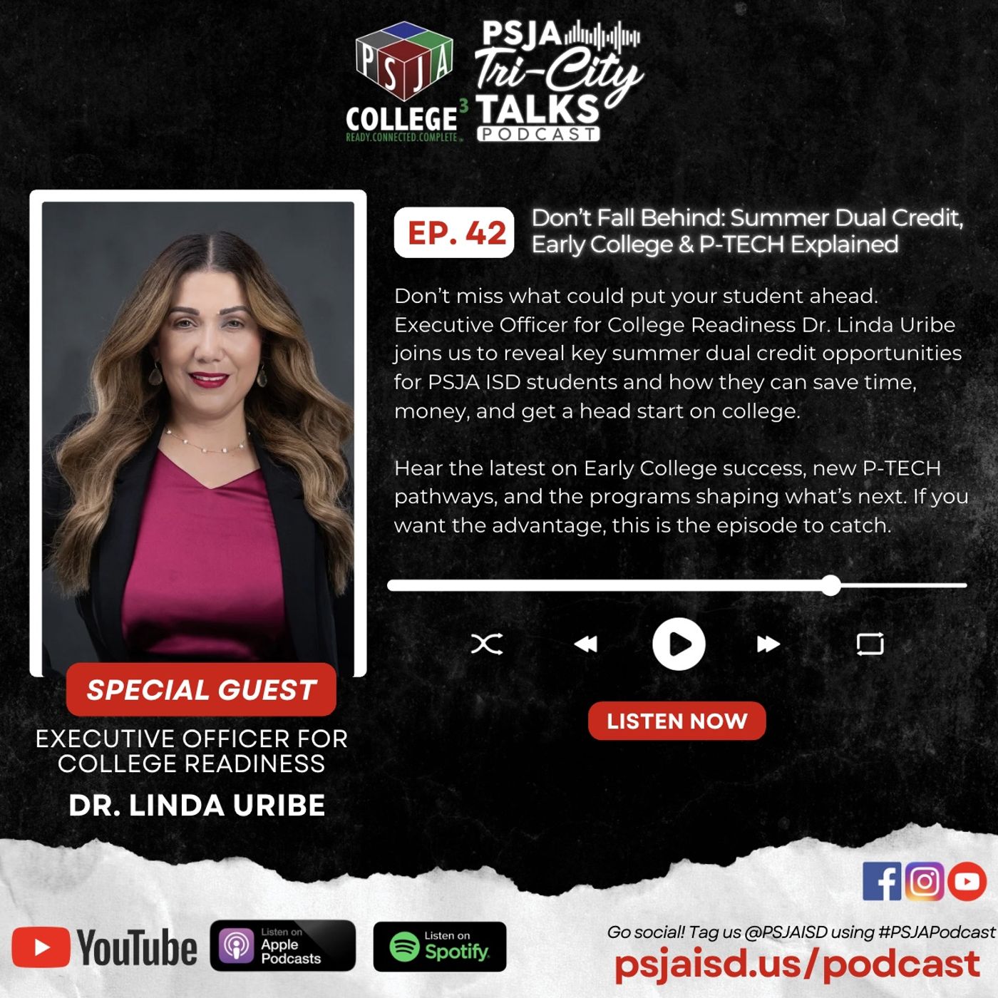 Episode 42 - Don’t Fall Behind: Summer Dual Credit, Early College & P-TECH Explained episode artwork
