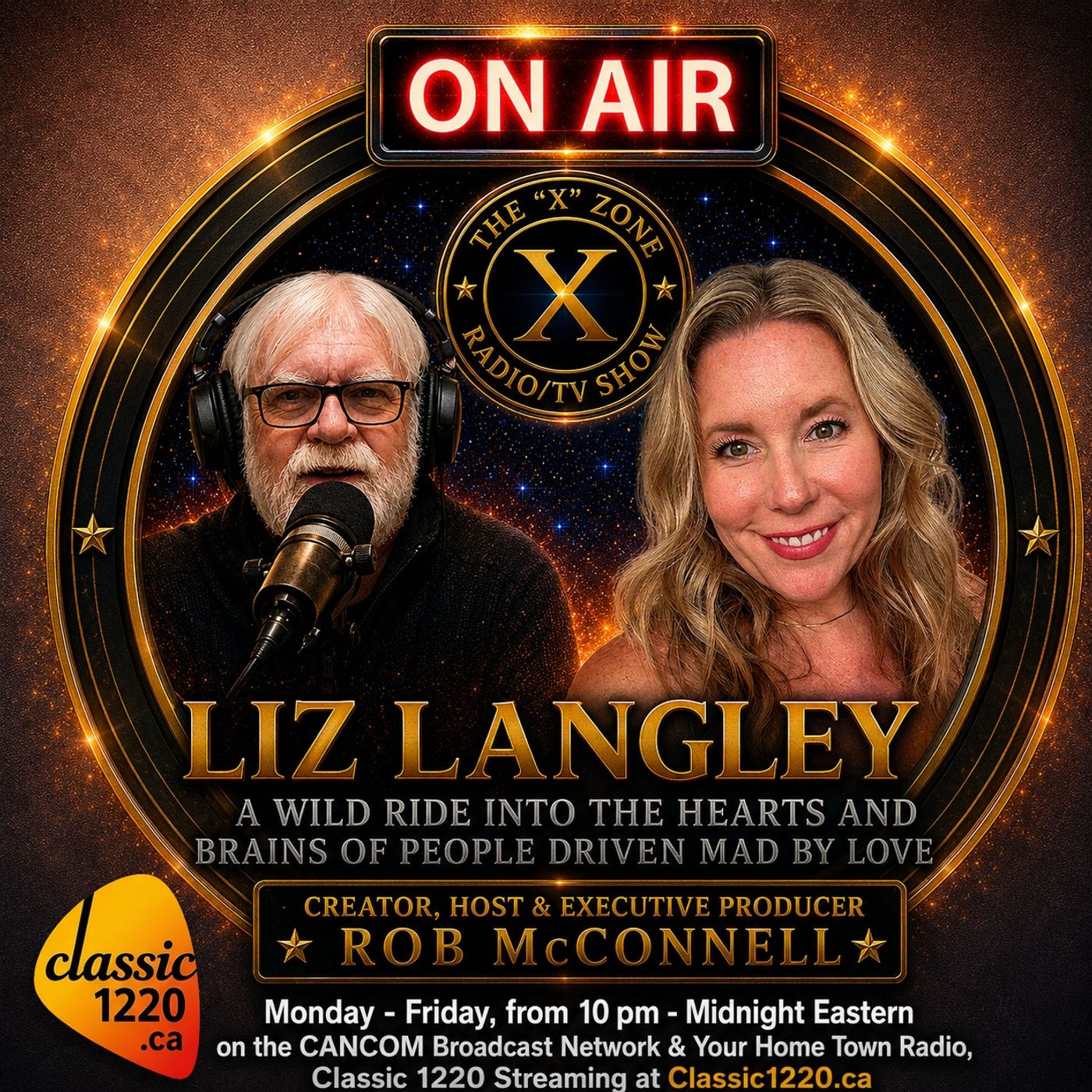 Rob McConnell Interviews - LIZ LANGLEY - A Wild Ride into the Hearts and Brains of People Driven Mad by Love episode artwork