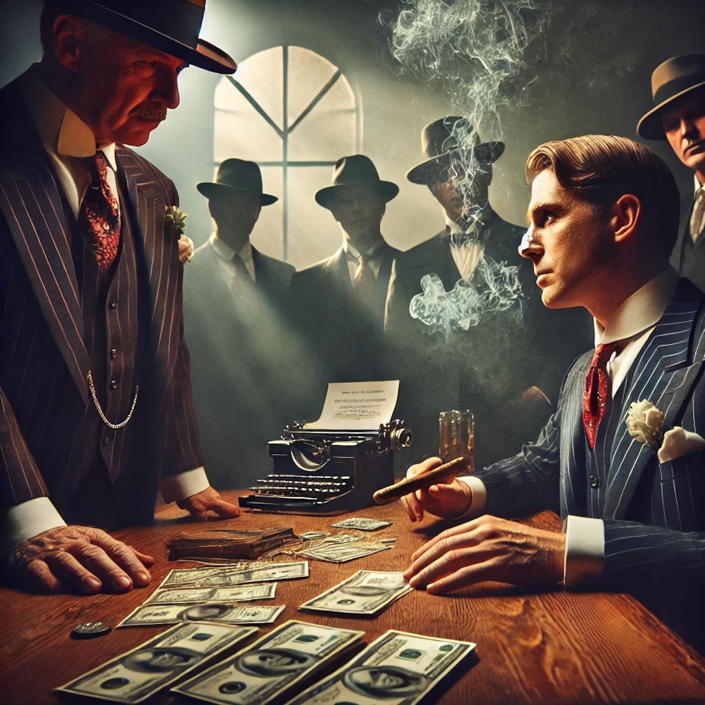 "Use bribe instead of bullets. We are businessmen not the US Marine." episode artwork