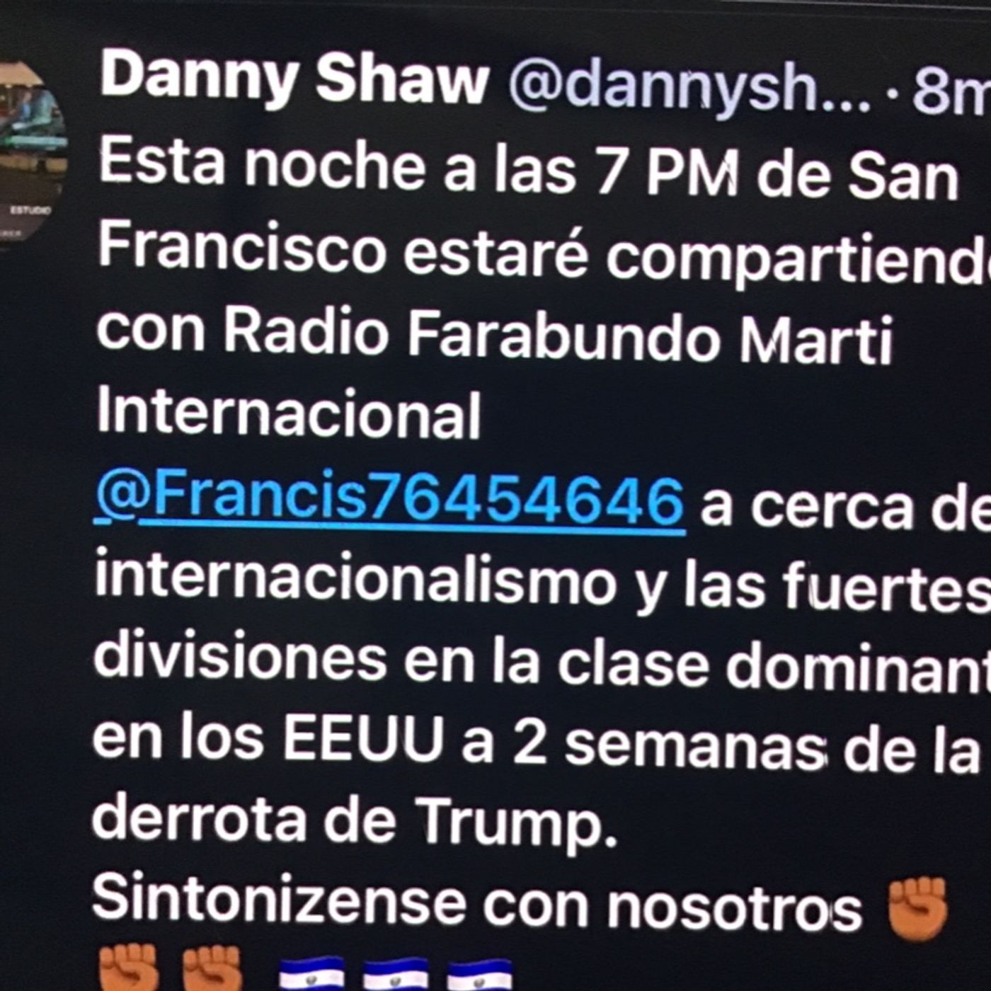 En vivo desde El Salvador