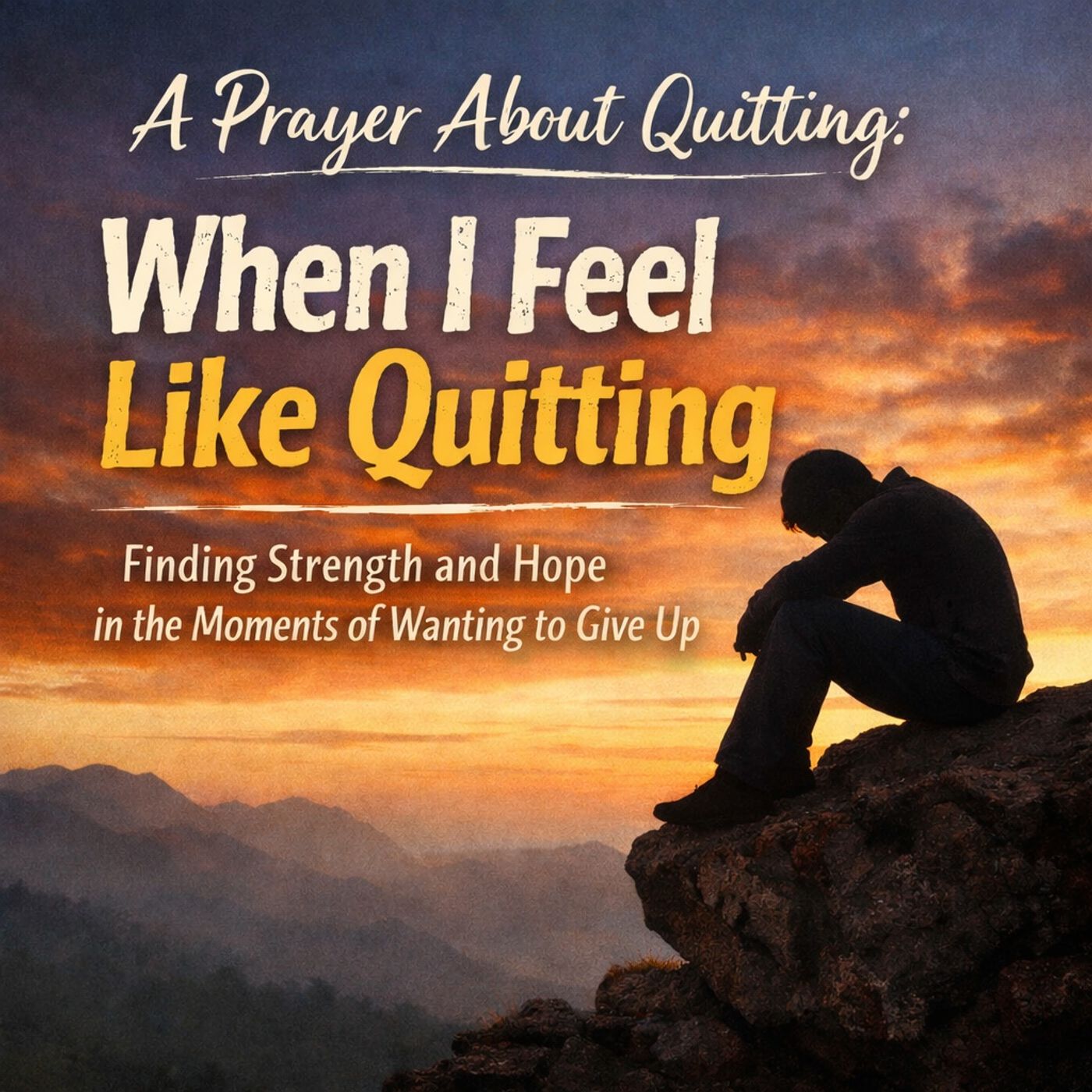 A Prayer About Quitting: "When I Feel Like Quitting" episode artwork