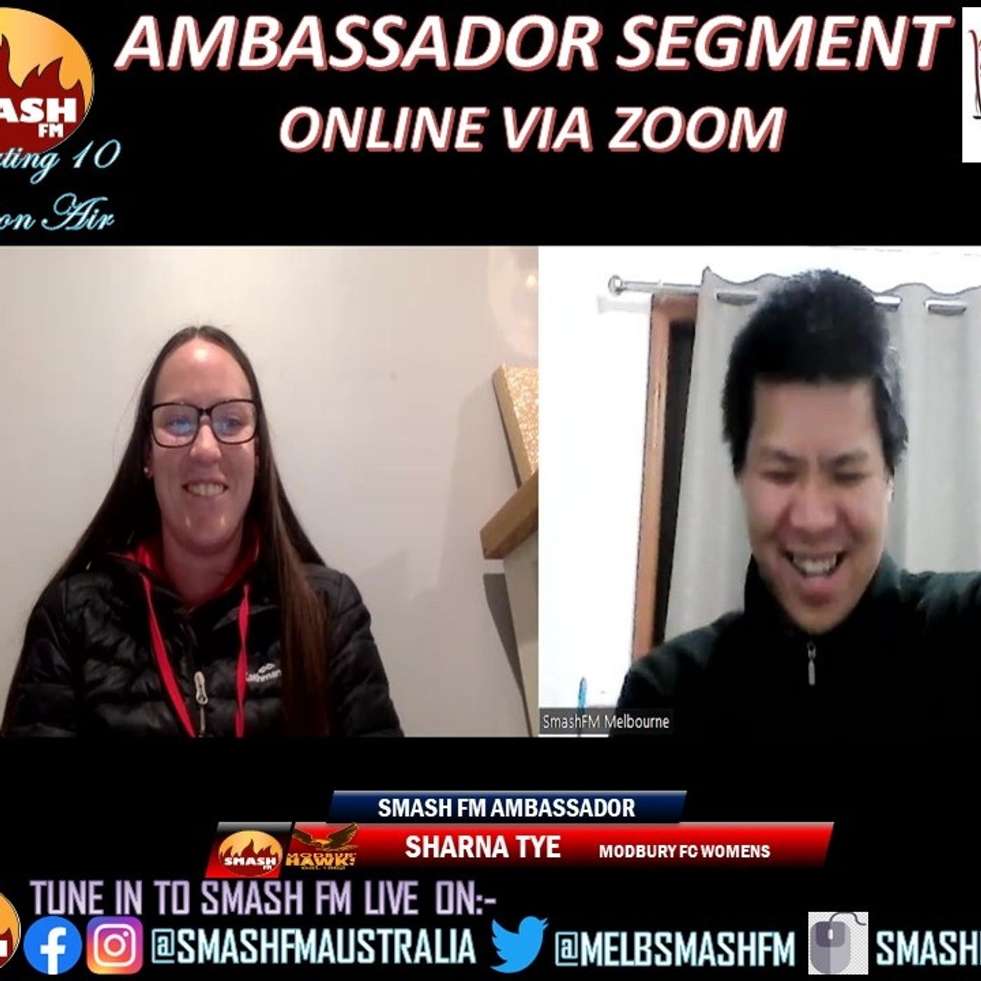 SSS10THYR AMBASSADOR SEGMENT: Adelaide FL Womens with Sharna Tye (Modbury Hawks AFC) 180822 episode artwork