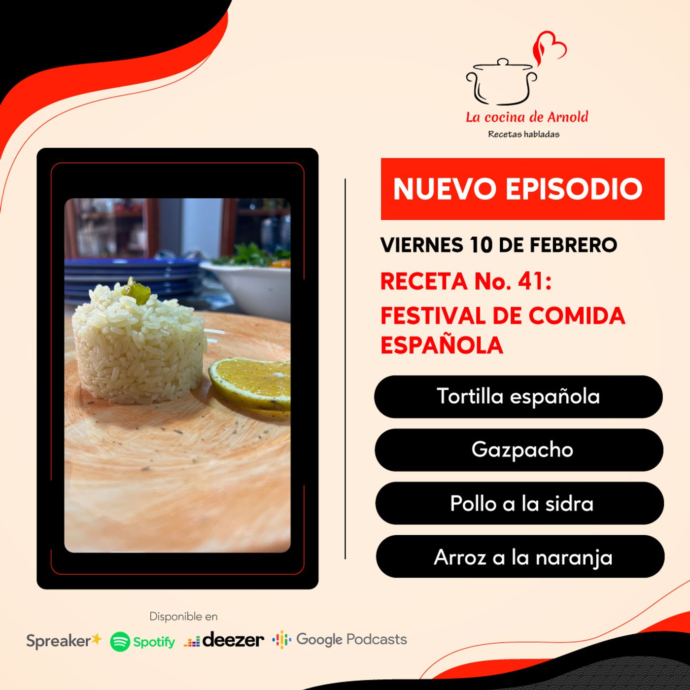 La cocina de Arnold, recetas habladas
