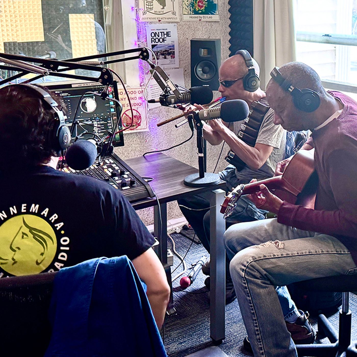 Annella chats with Aaron and Bill from 13 Scotland Rd