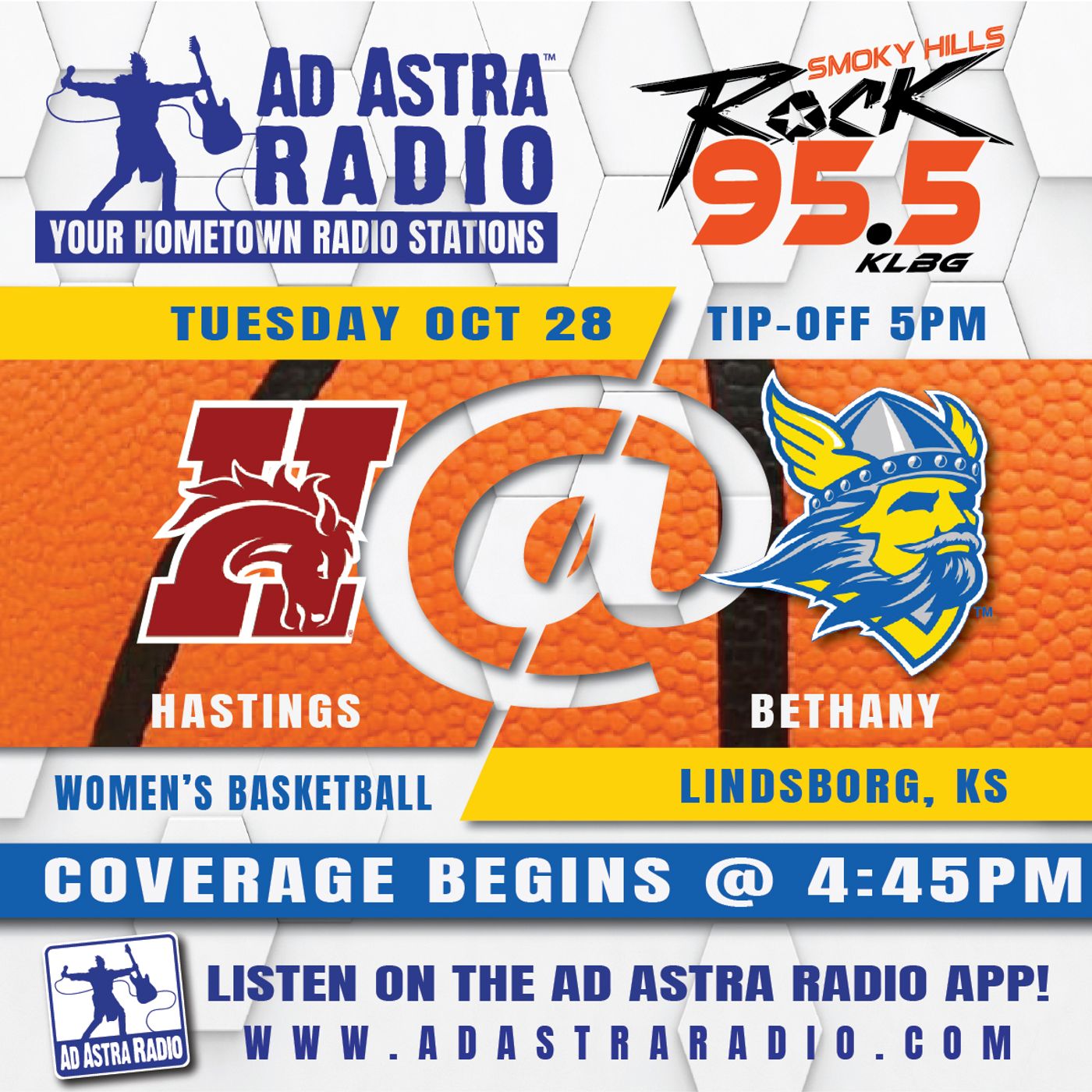 Bethany Swedes hosting Hastings Broncos Womens College Basketball (October 28, 2025) episode artwork