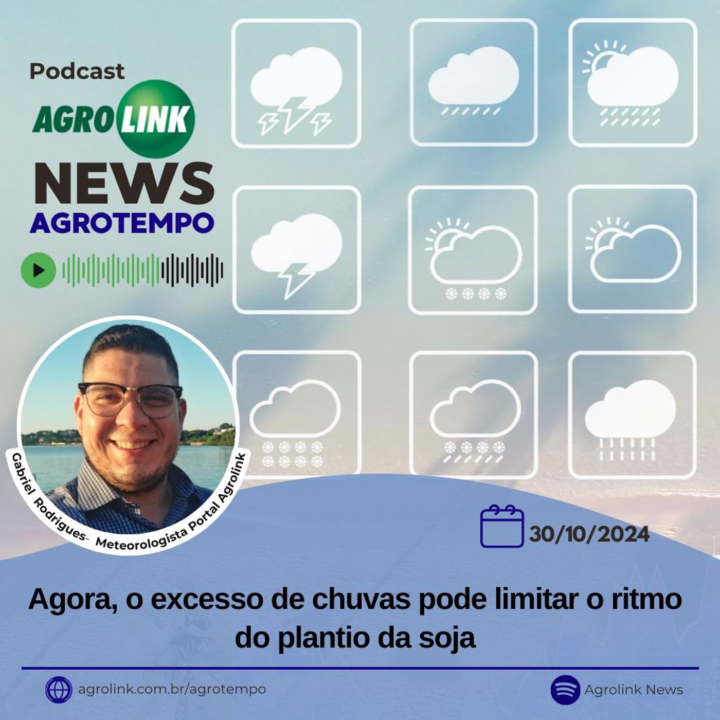 Agora, o excesso de chuvas pode limitar o ritmo do plantio da soja episode artwork