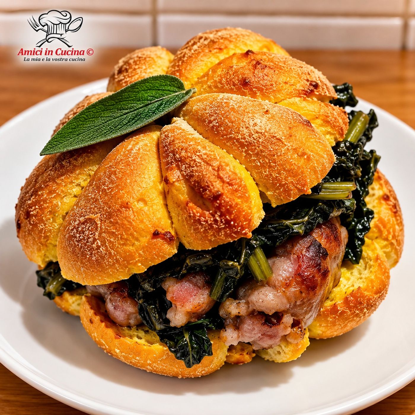 Panini di Halloween alla zucca con salsiccia e cavolo nero: lo street food da urlo