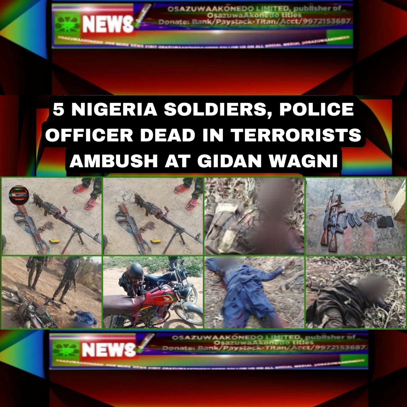 5 Nigeria Soldiers, Police Officer Dead In Terrorists Ambush At Gidan Wagni episode artwork