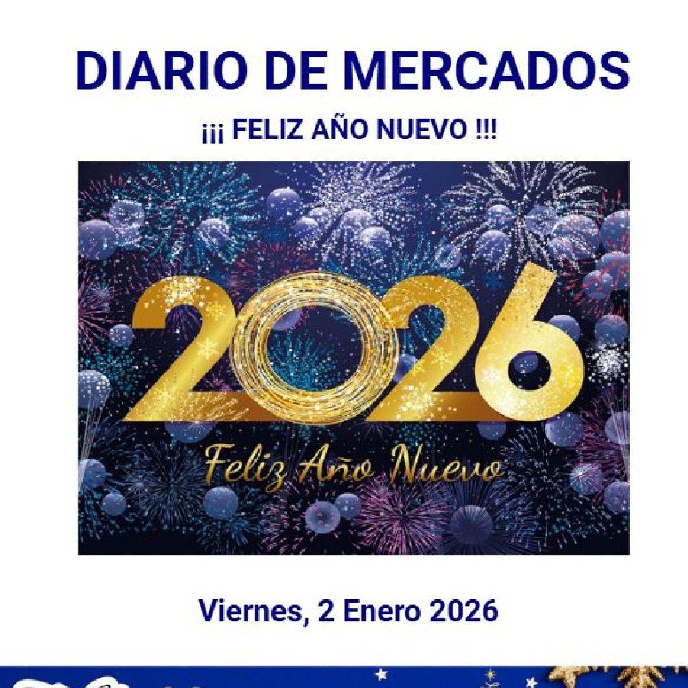 PODCAST PREMIUM DIARIO DE MERCADOS Viernes 2 Enero 2026 episode artwork