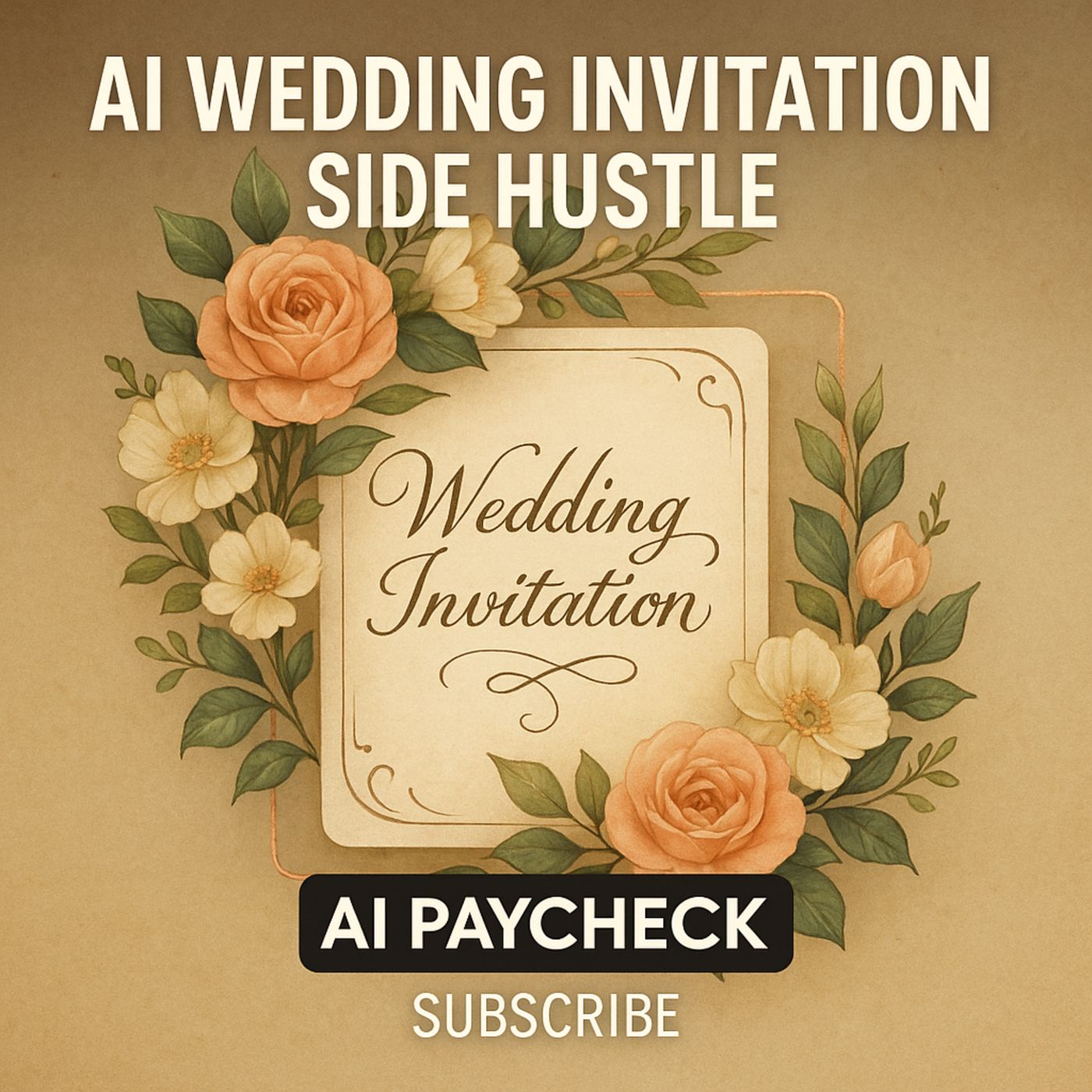 AI Wedding Invitation Side Hustle: Earn Passive Income with Calligraphy Templates & Smart Design Tools