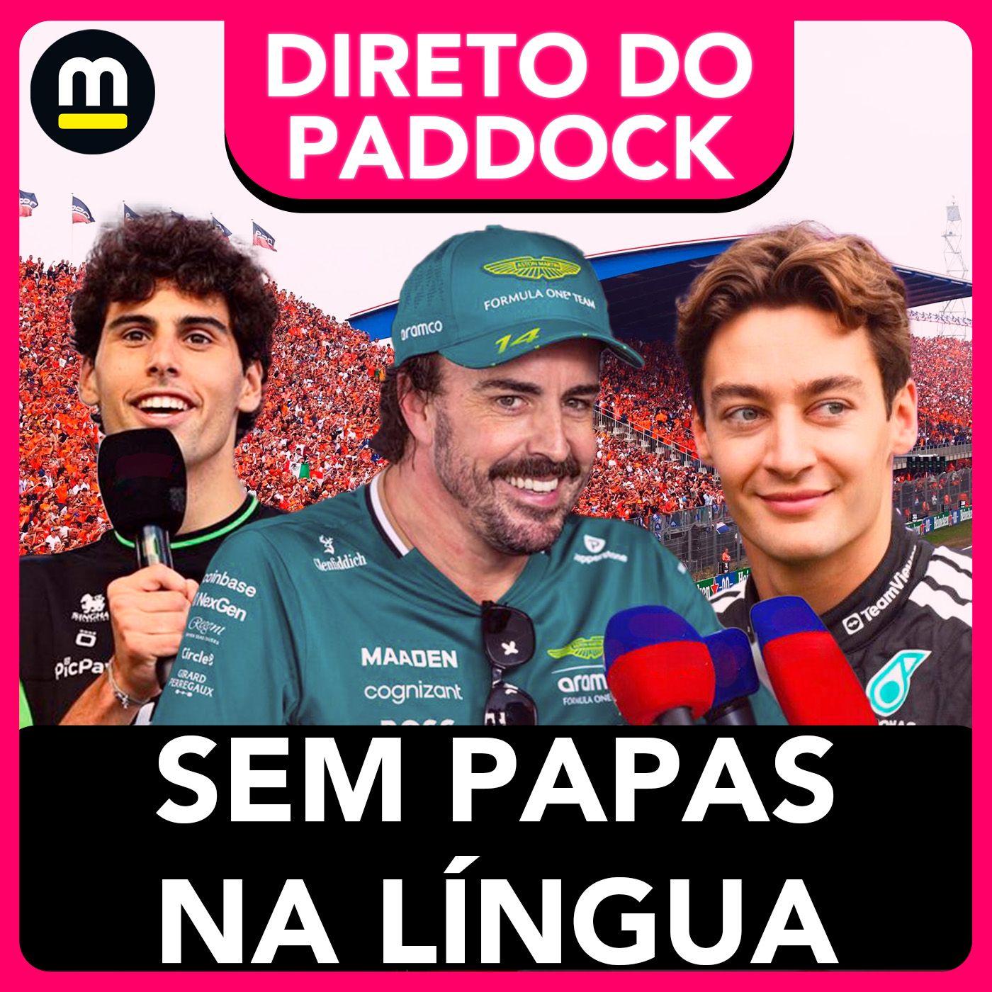 Alonso sincerão com Drugo, Russell ‘entrega’ Kimi, Bortoleto e Max numa boa e Piastri x Norris episode artwork