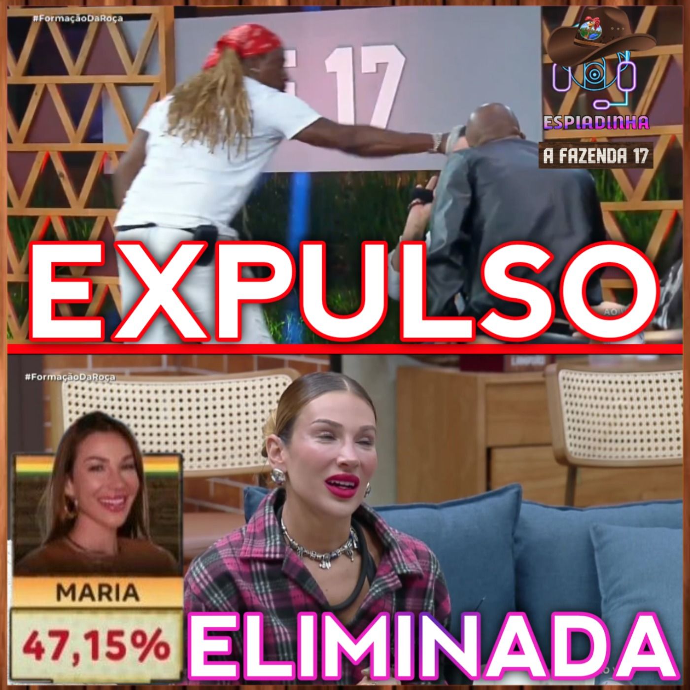 CRÉO EXPULSO! + Maria ELIMINADA + Walerio, Ray, Toninho e Mesquita na ROÇA! | A Fazenda 17