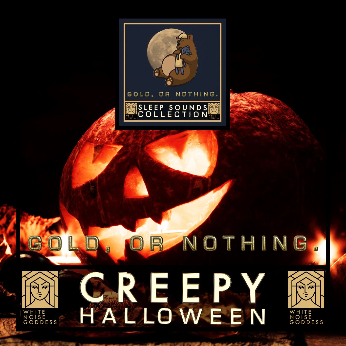 Creepy Halloween Night | White Noise | ASMR | Deep Sleep