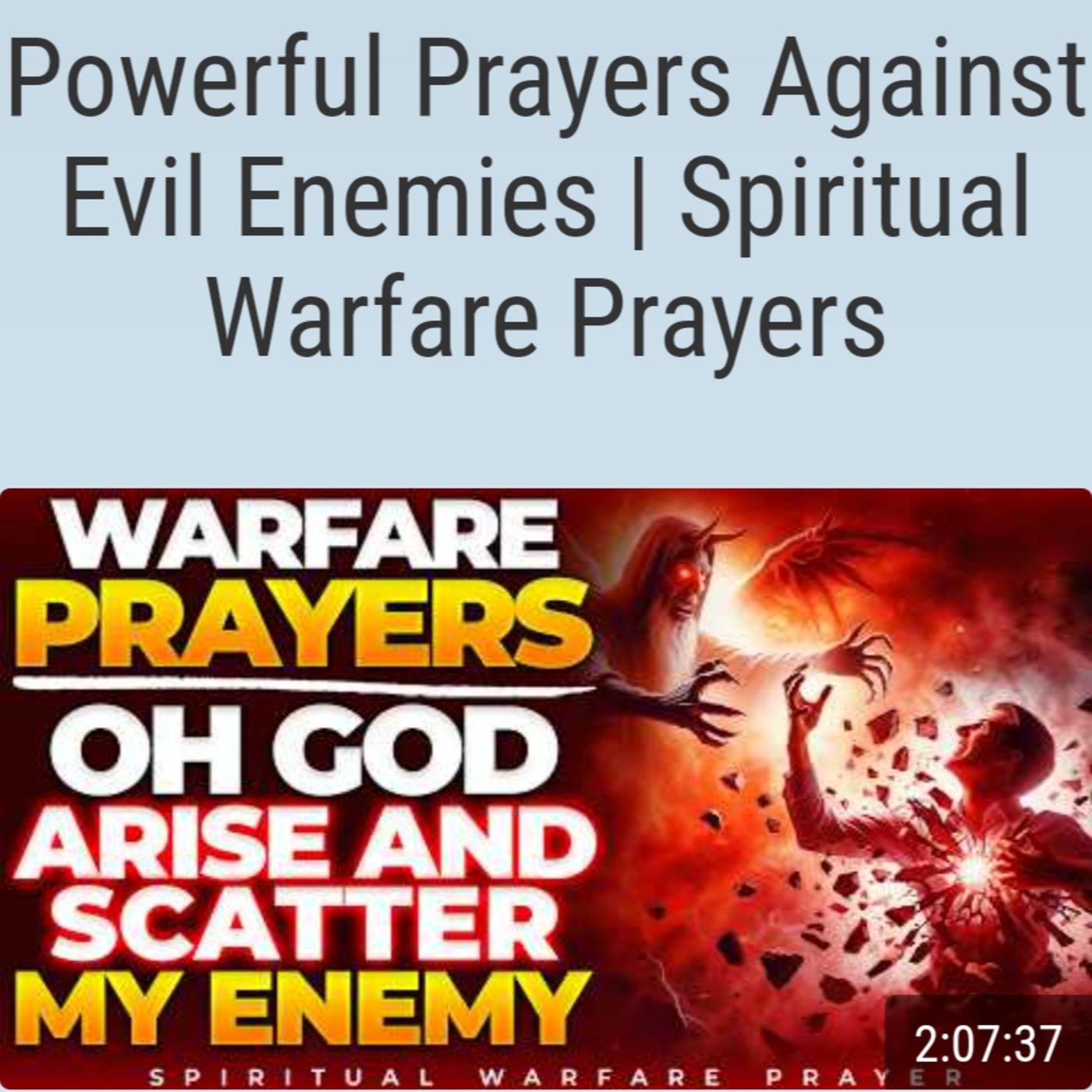 Powerful Prayers Against Evil Enemies | Spiritual Warfare Prayers episode artwork