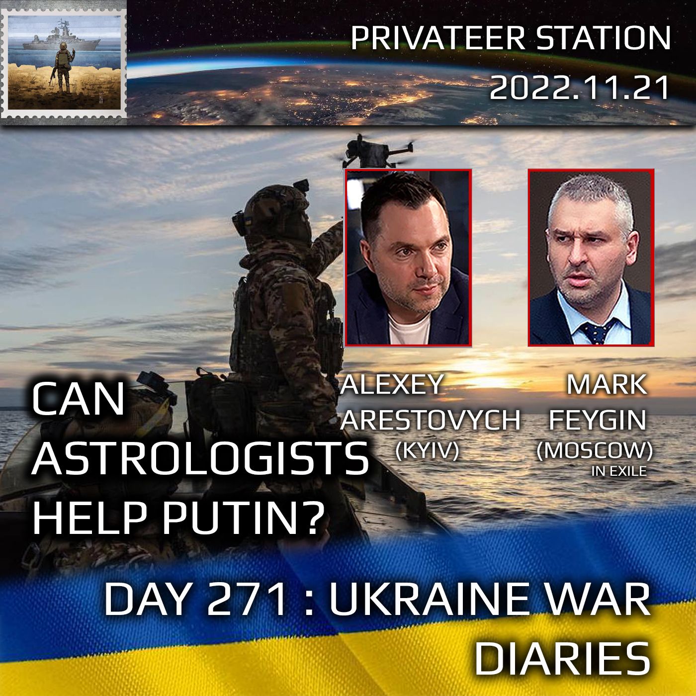 cover of episode War Day 271: Ukraine War Chronicles with Alexey Arestovych & Mark Feygin