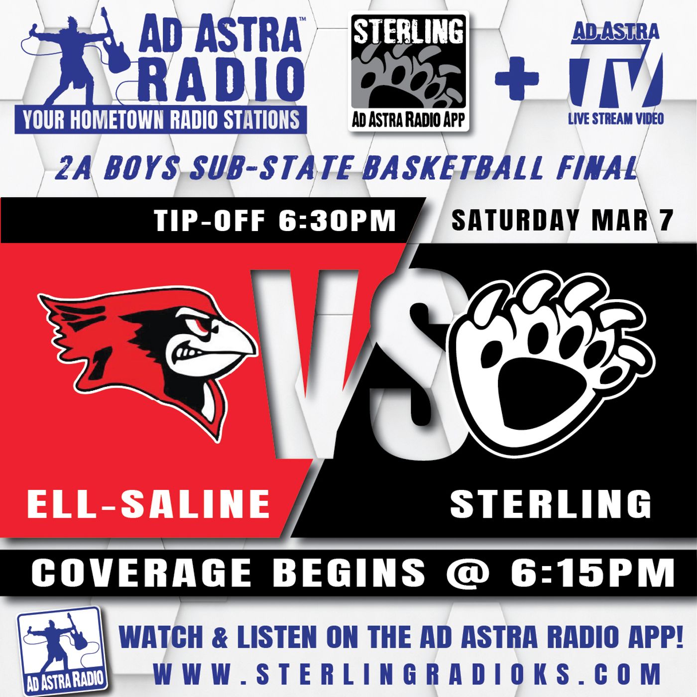 Sterling Blackbears vs Ell-Saline Cardinals Boys High School Basketball (2A Substate Final-March 7, 2026) episode artwork