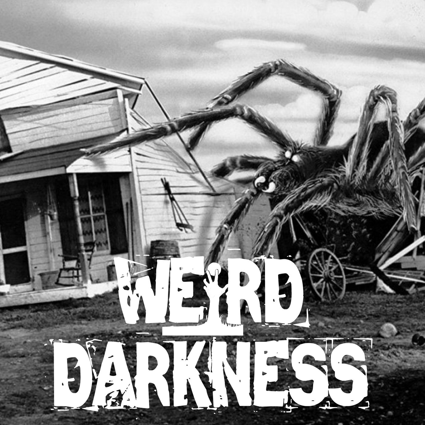 “ELLSWORTH’S FAMOUS SPIDER PETTING ZOO” and “TRESPASSERS WILL BE PERSECUTED #WeirdDarkness - podcast episode cover