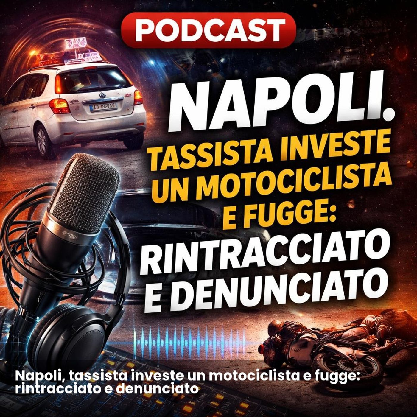 Napoli, tassista investe un motociclista e fugge: rintracciato e denunciato episode artwork