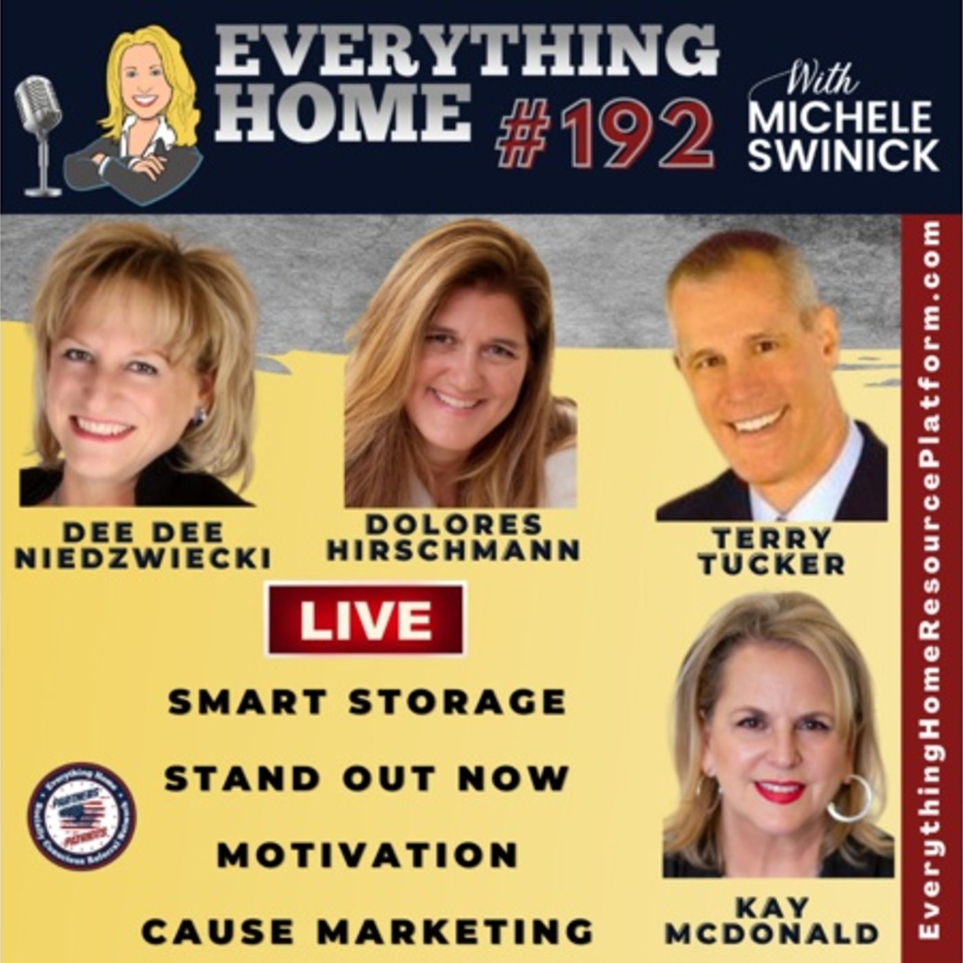 192 LIVE: Smart Storage, Stand Out Now, Motivation, AZ Recalls, Cause Marketing episode artwork