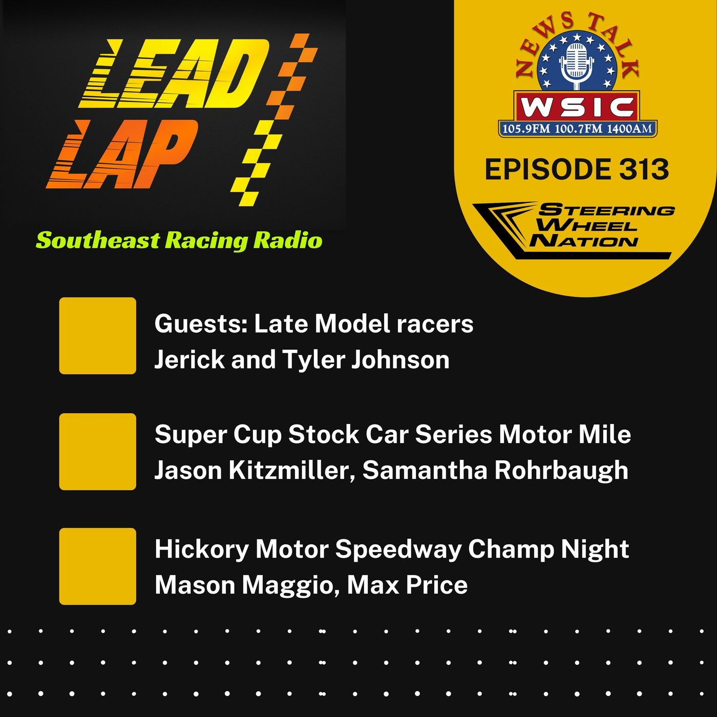 09 20 21 Lead Lap Radio #313  (Jerick And Tyler Johnson)