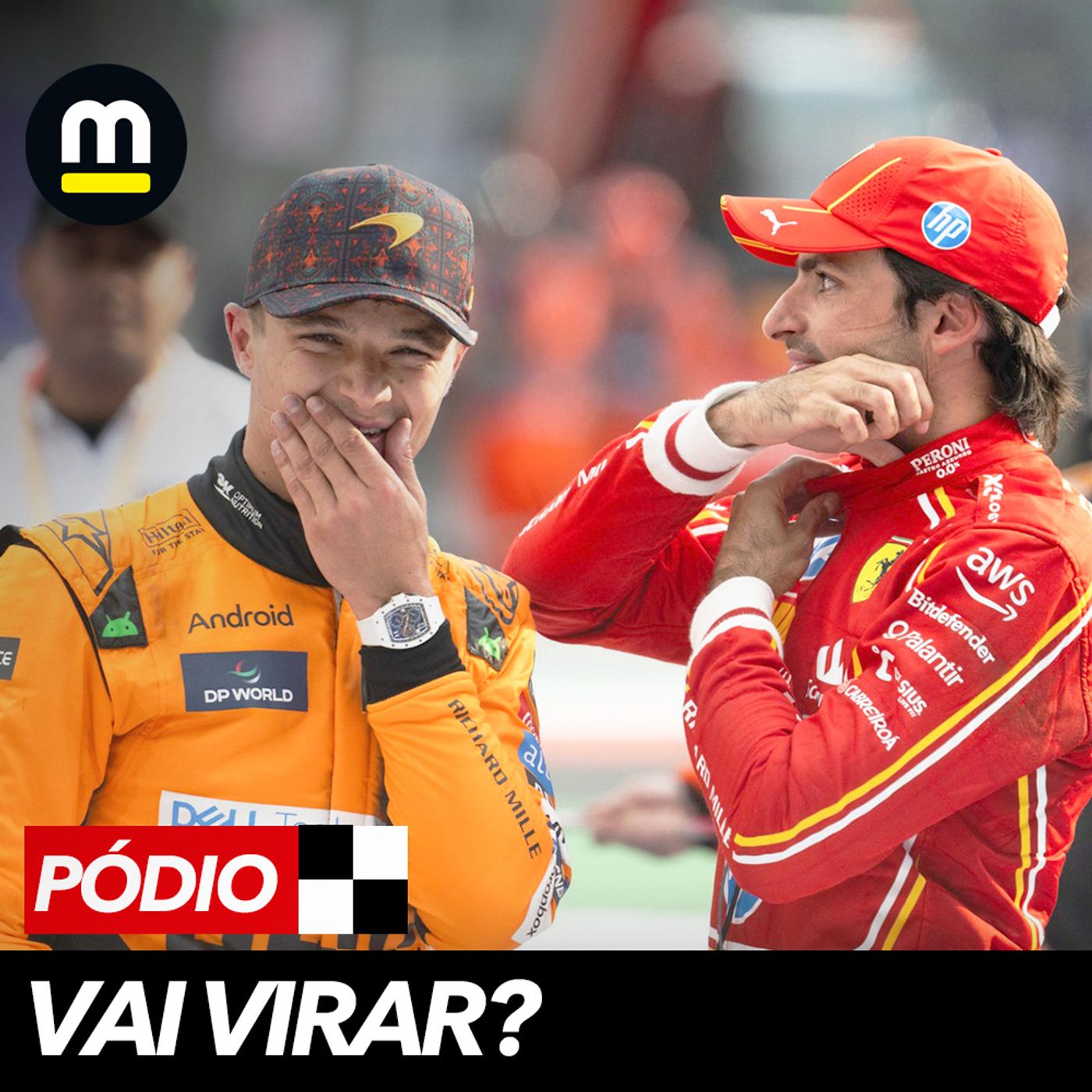 Sainz passeia, Verstappen ‘punidaço’ e Norris reage; Rico Penteado e Ricardo Molina comentam