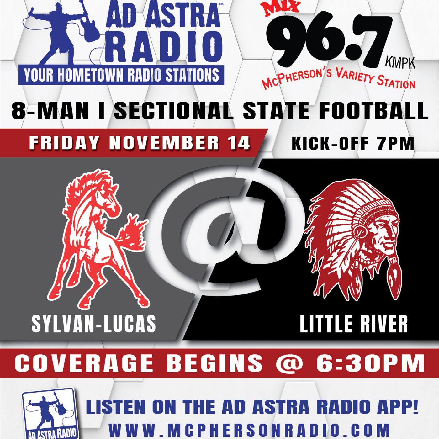 Sylvan-Lucas Mustangs at Little River Redskins Football (November 14, 2025) episode artwork