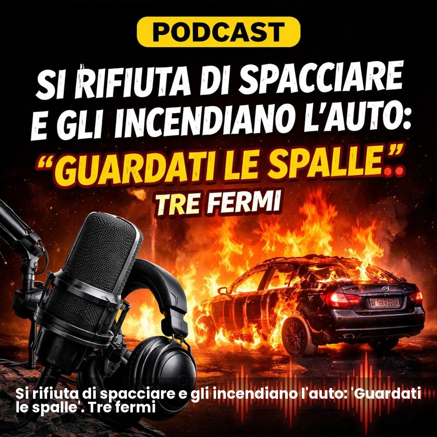 Si rifiuta di spacciare e gli incendiano l'auto: 'Guardati le spalle'. Tre fermi episode artwork