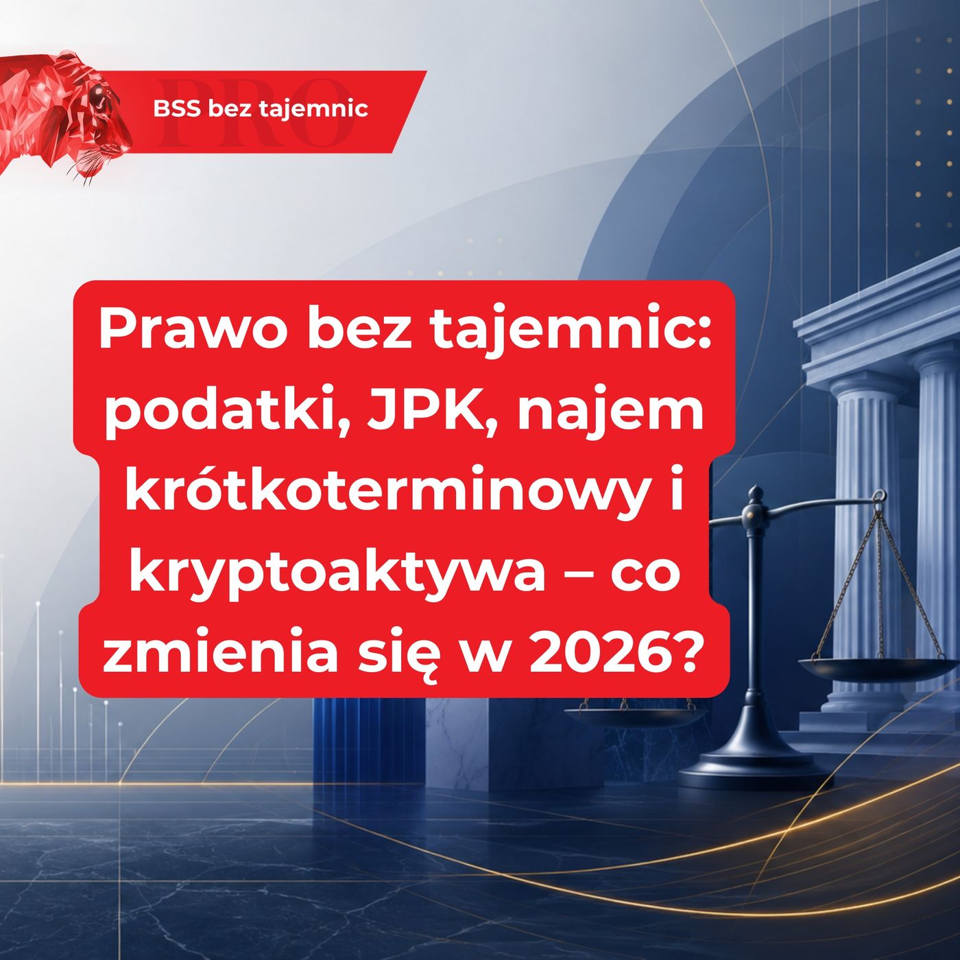 Prawo bez tajemnic: podatki, JPK, najem krótkoterminowy i kryptoaktywa – co zmienia się w 2026? episode artwork