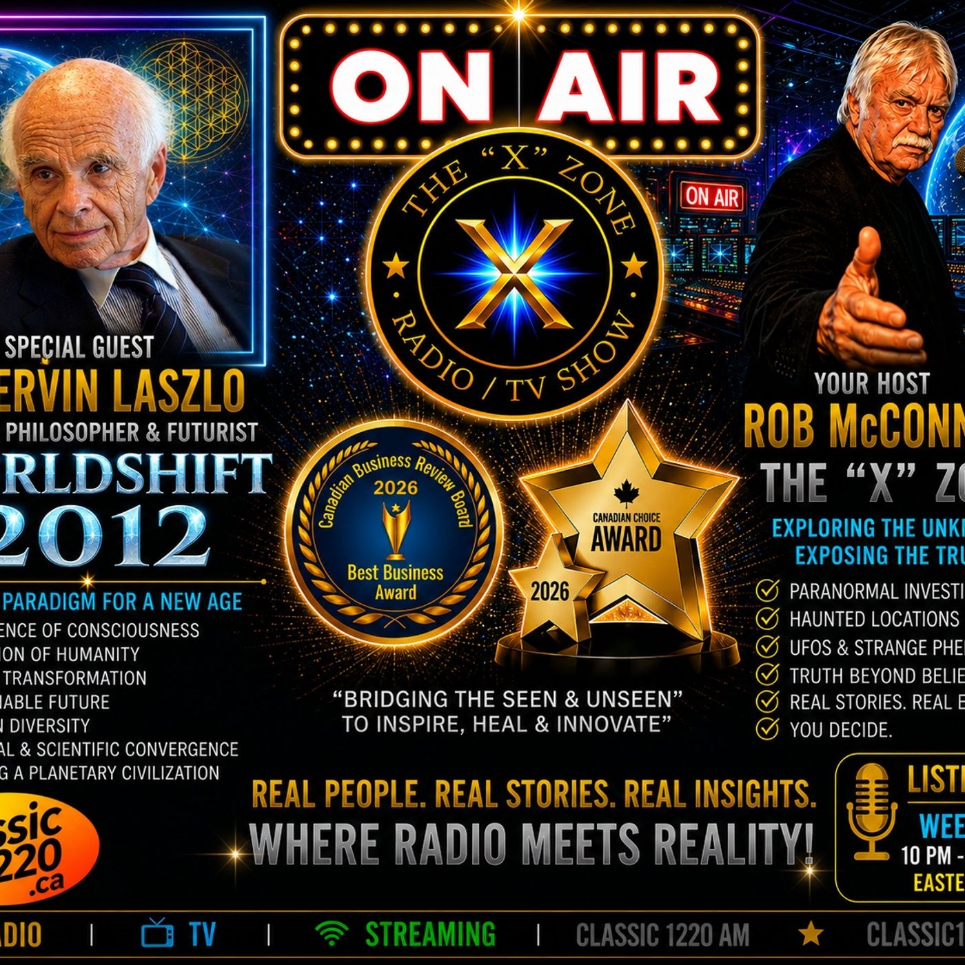 Rob McConnell Interviews - DR. ERVIN LASZLO - Worldshift 2012 episode artwork